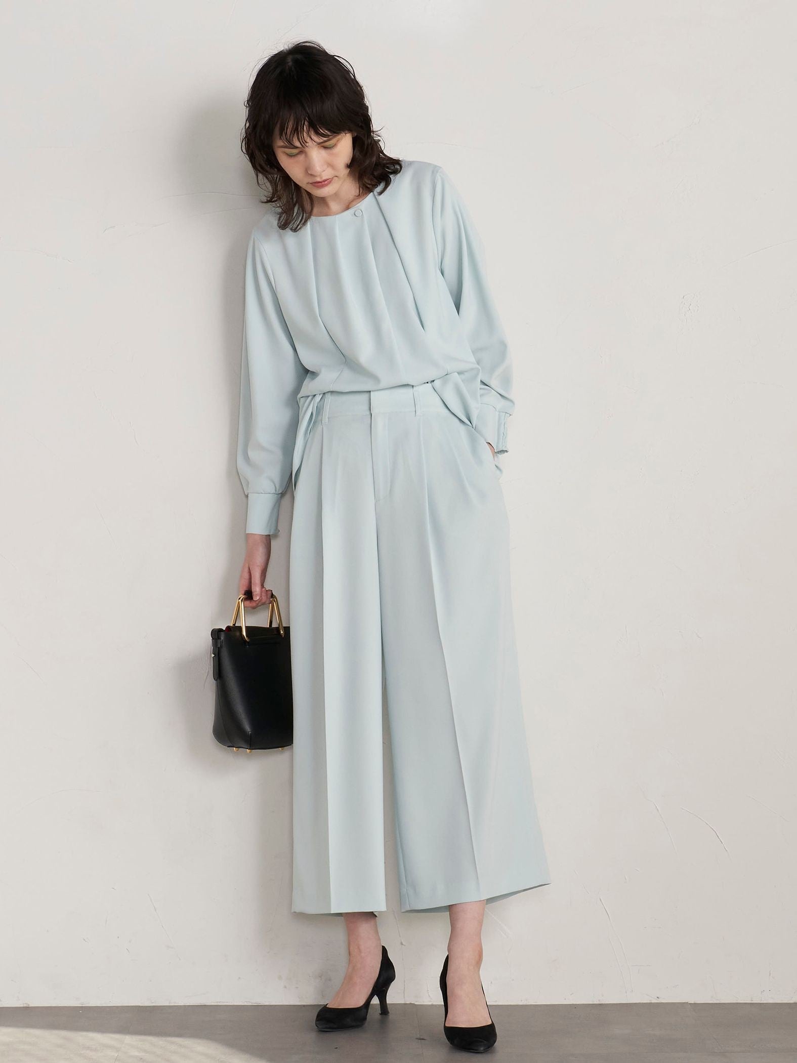 【大きいサイズ】【ECOBLUE】ストレッチパンツ≪洗濯機で洗える≫