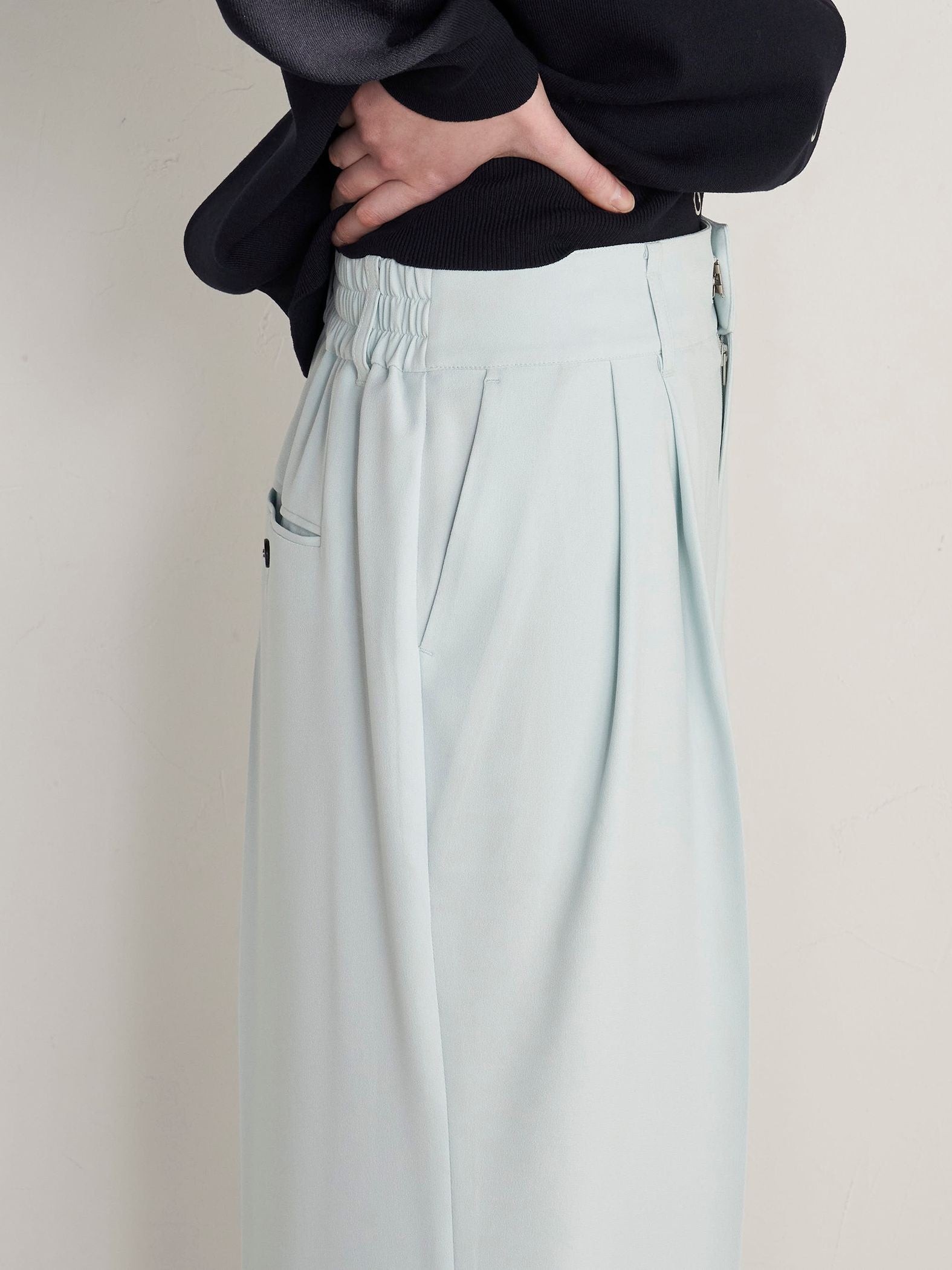 【大きいサイズ】【ECOBLUE】ストレッチパンツ≪洗濯機で洗える≫