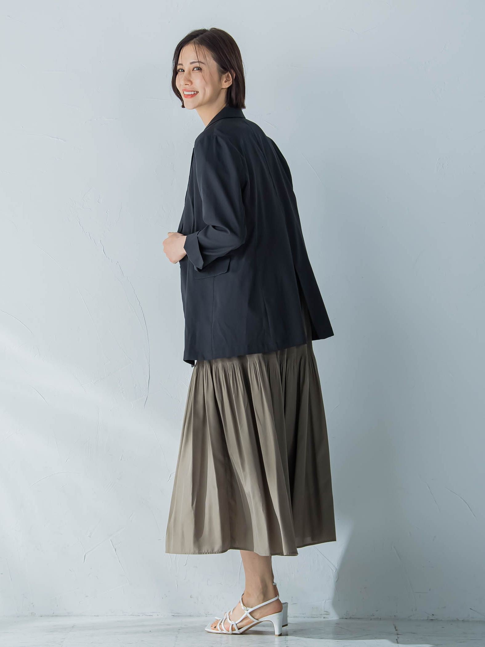 麻混ライトジャケット