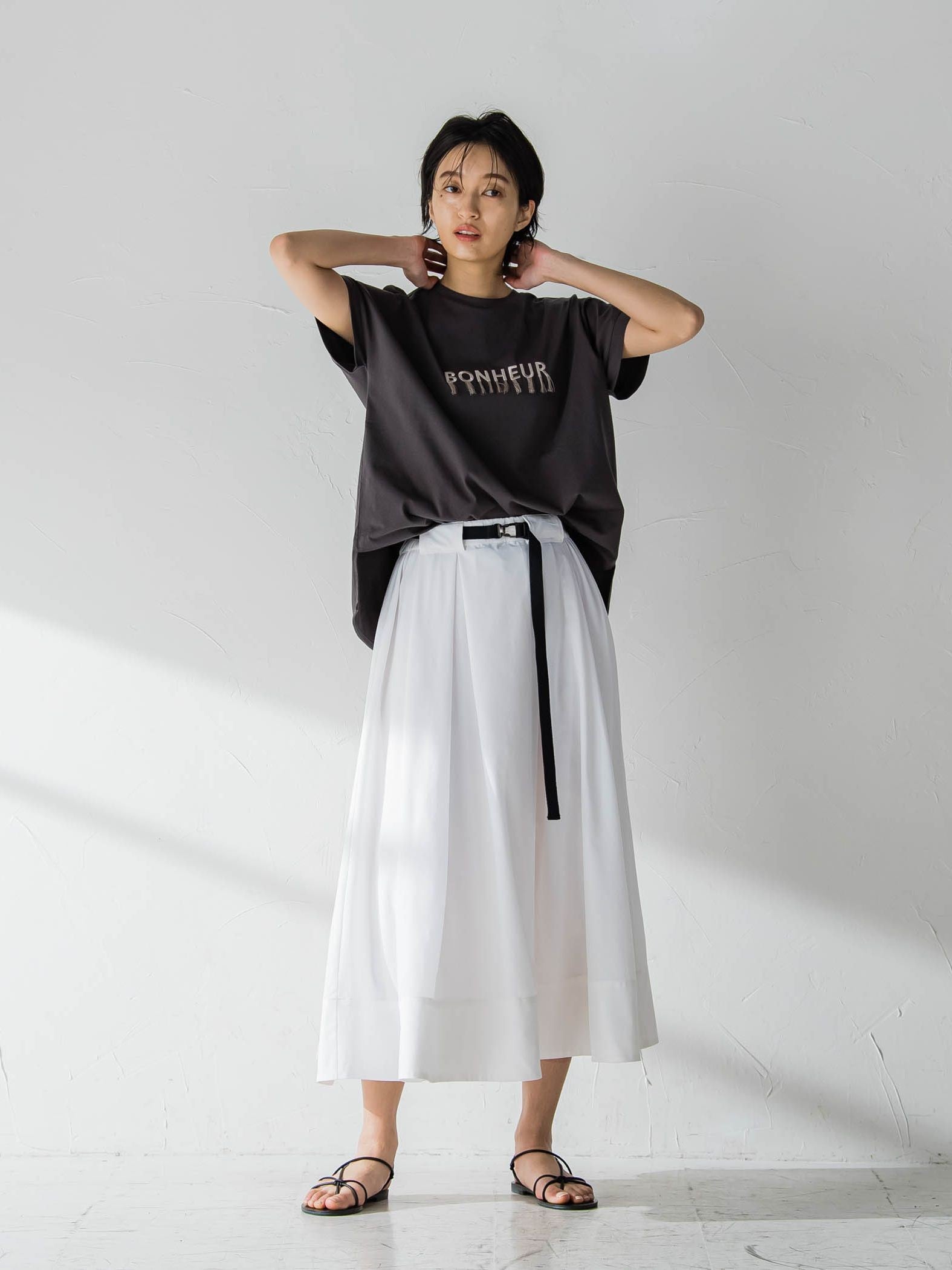 フリンジロゴTシャツ≪洗濯機で洗える≫