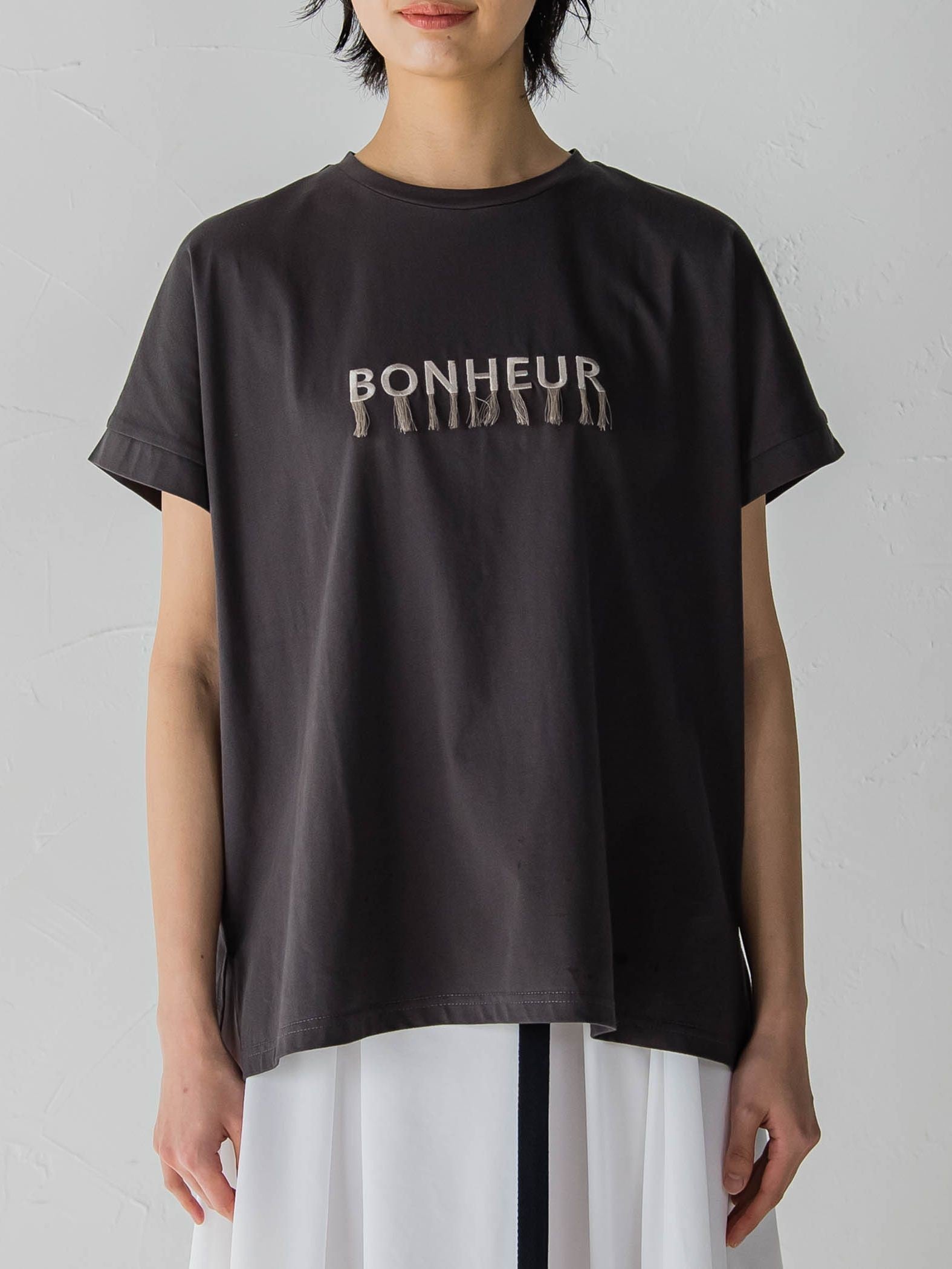 フリンジロゴTシャツ≪洗濯機で洗える≫