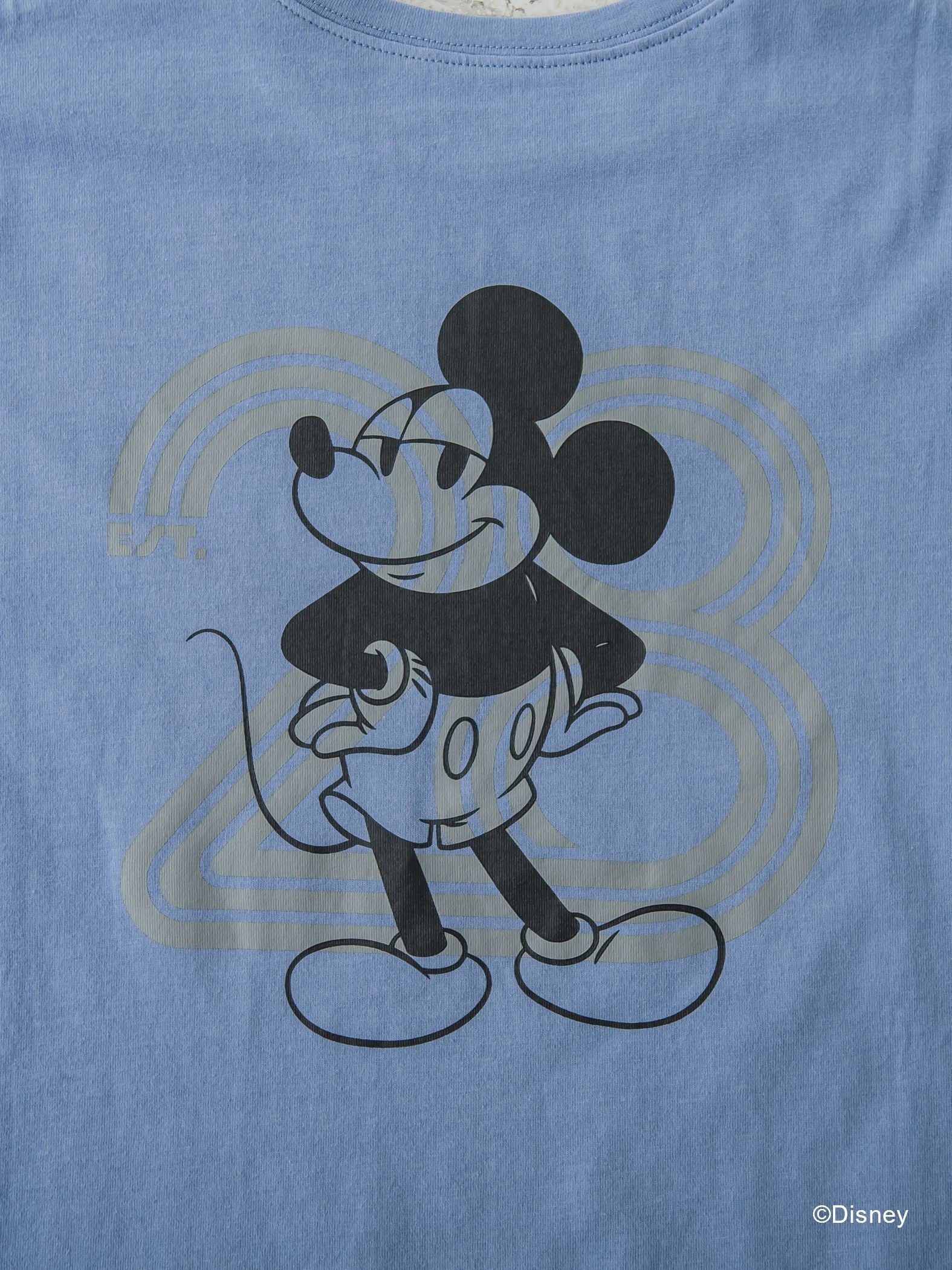 【DISNEY/ディズニー ミッキーマウス】MICKEYオーバーサイズバックプリントTシャツ《洗濯機で洗える》