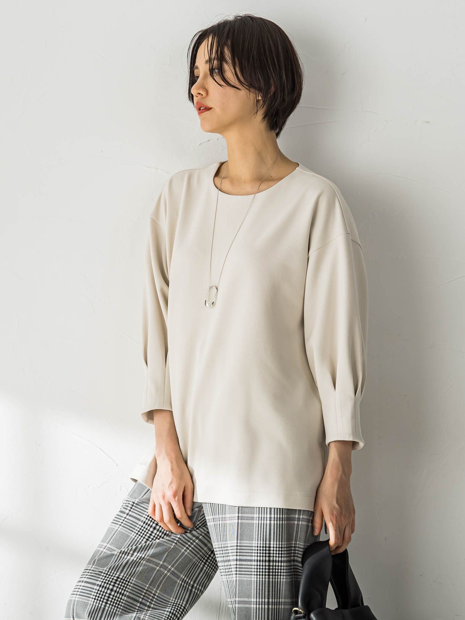 防シワパーフェクトジャージカットソー≪接触冷感/UV/ストレッチ≫