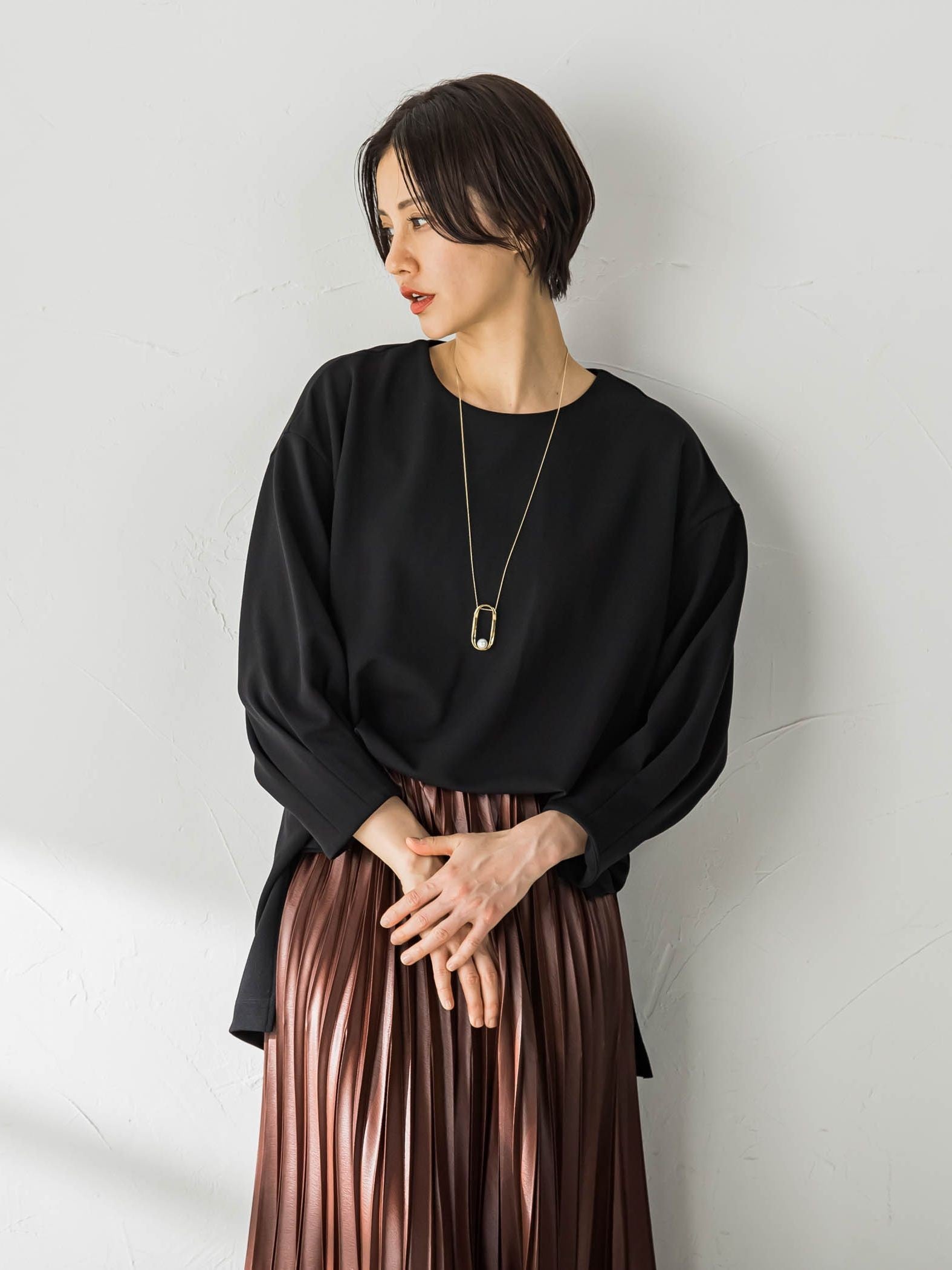 防シワパーフェクトジャージカットソー≪接触冷感/UV/ストレッチ≫