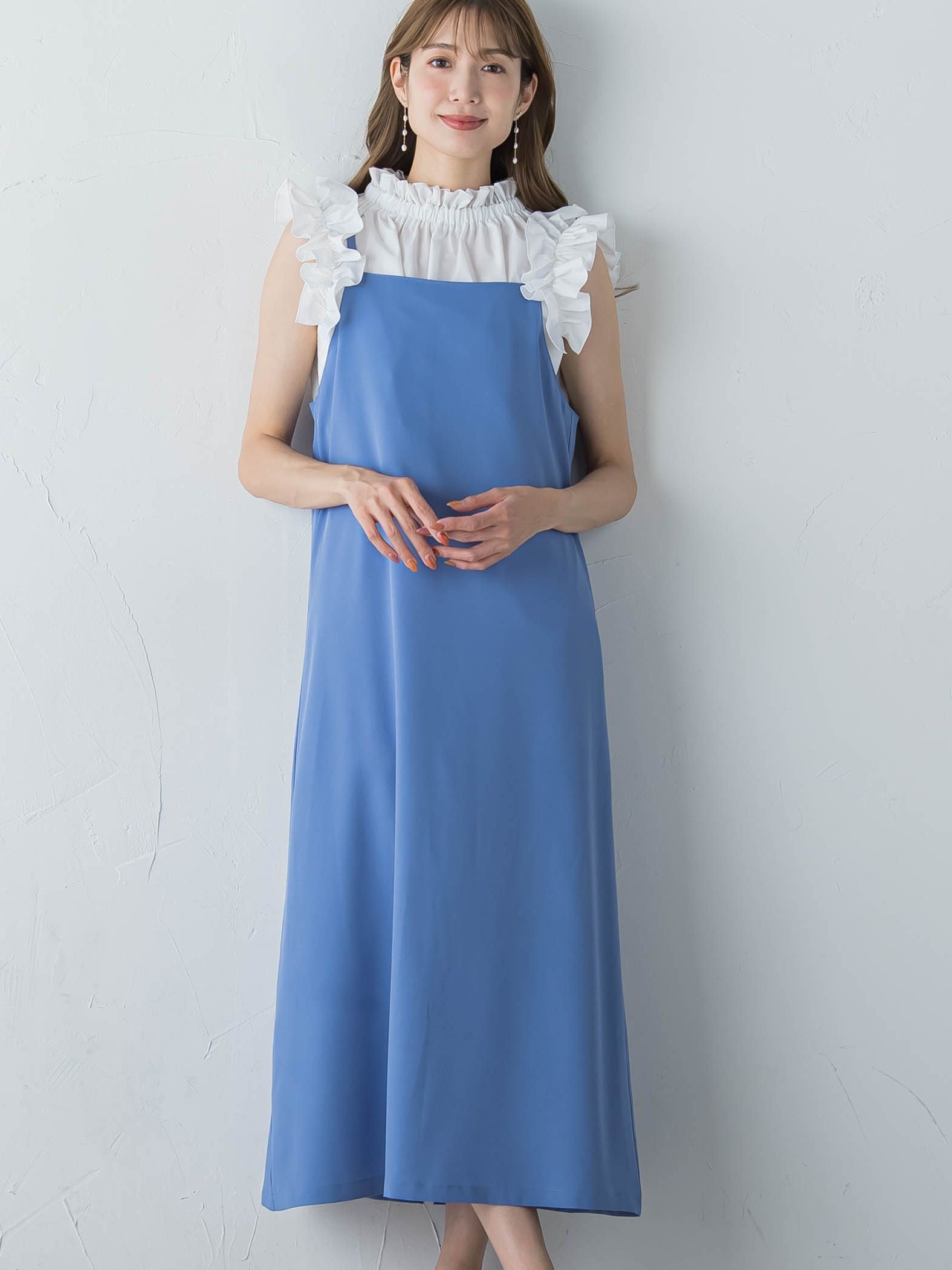 マキシキャミワンピース ≪手洗い可能≫