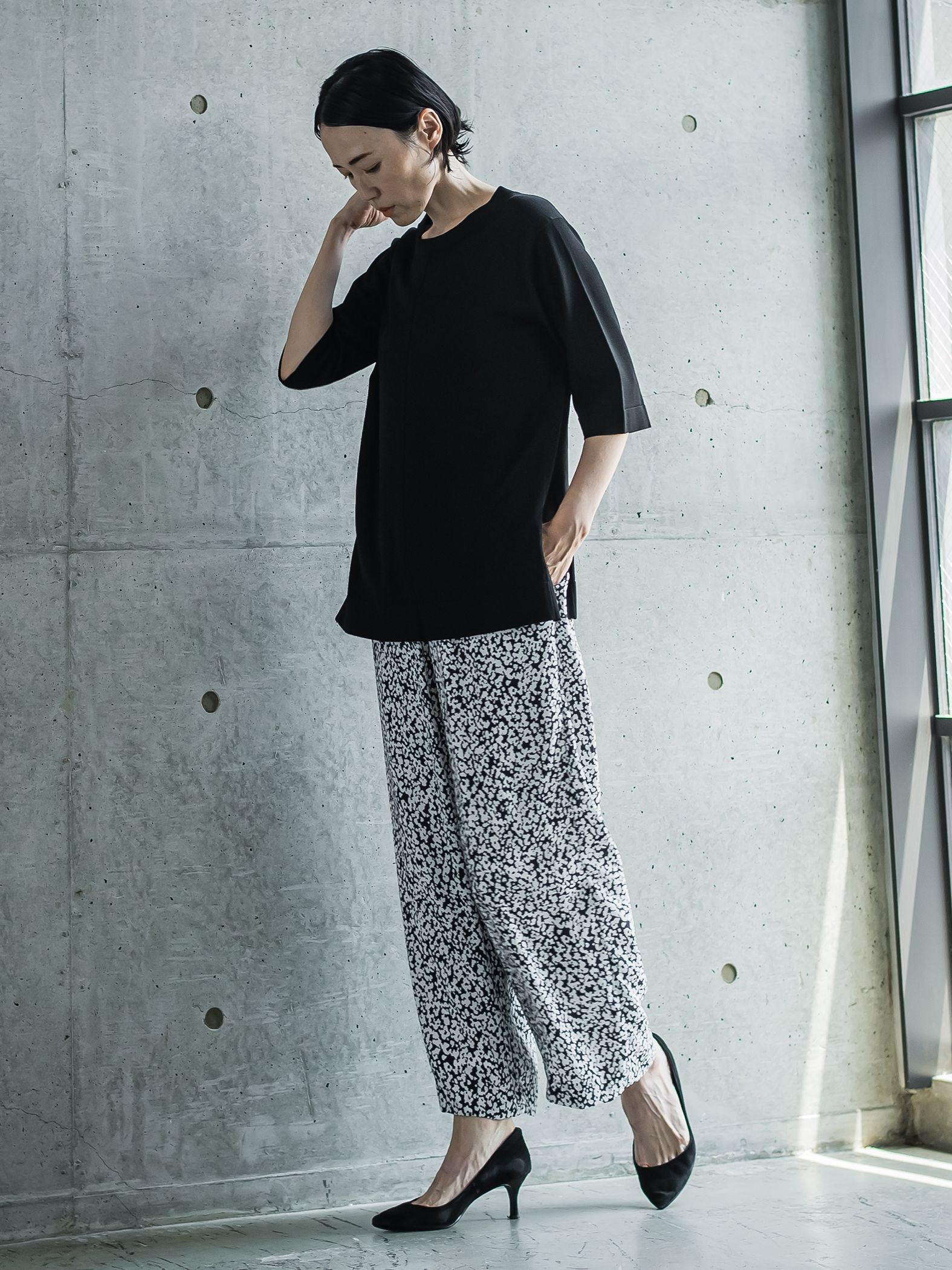 14G ヴィスコースニットTシャツ≪手洗い可能≫