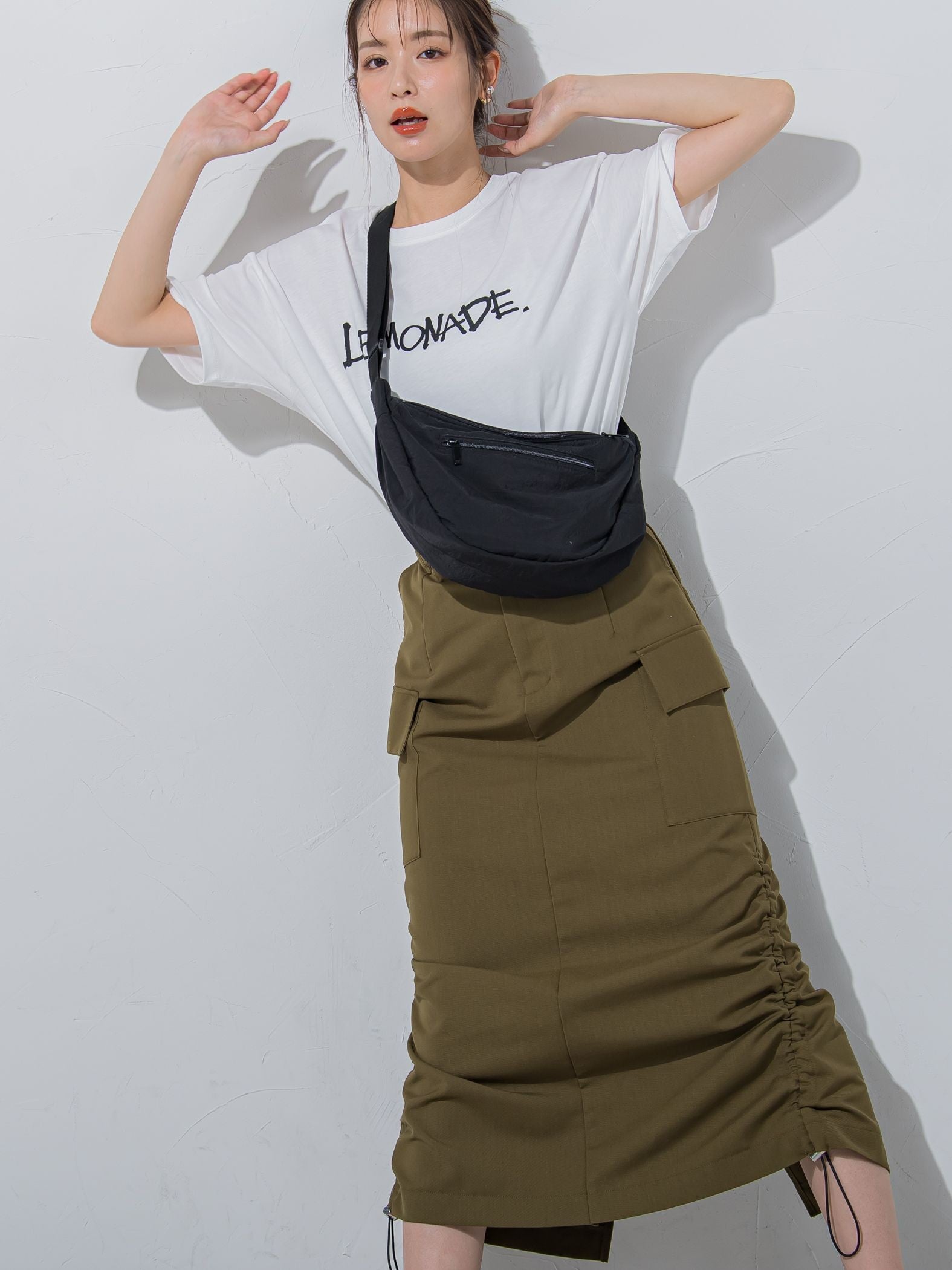 【夏のストリートファッション】レモネードプリントTシャツ《洗濯機で洗える》