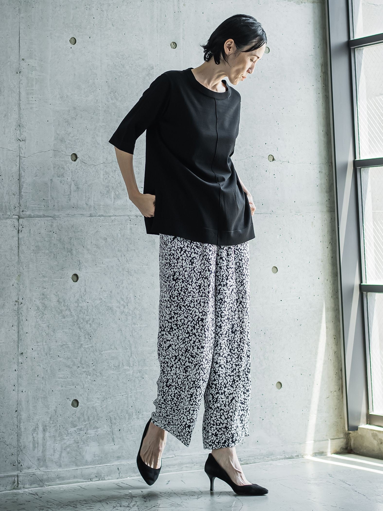14G ヴィスコースニットTシャツ≪手洗い可能≫