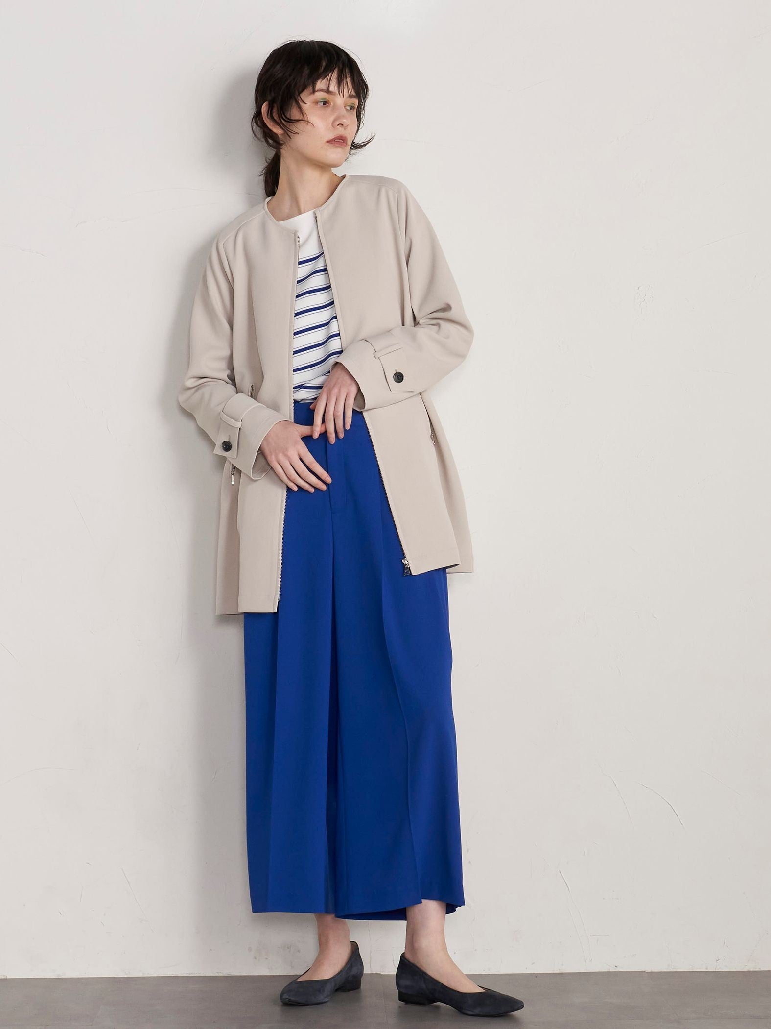 【大きいサイズ】【ECOBLUE】ストレッチパンツ≪洗濯機で洗える≫