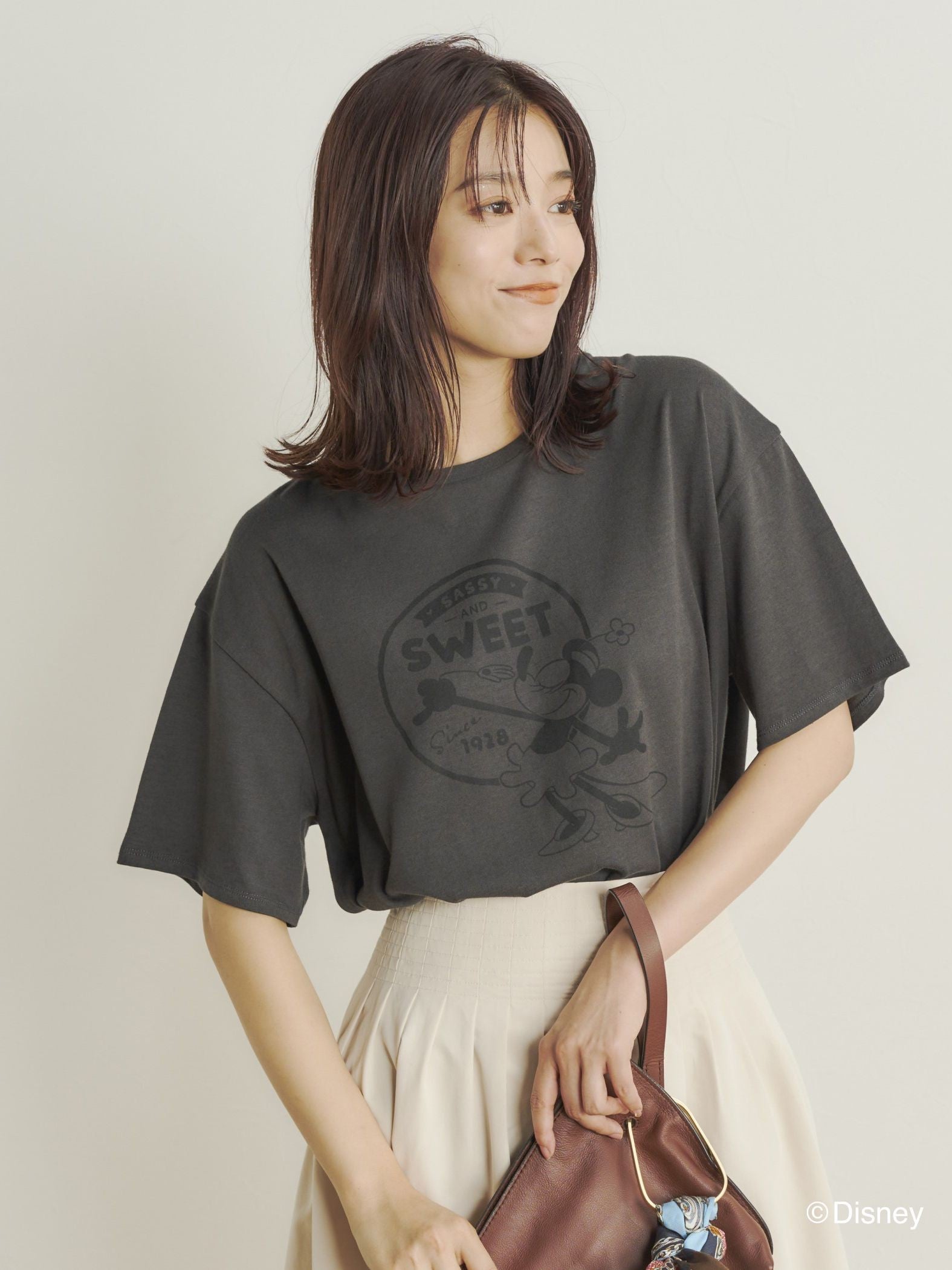 【BIOGRACE】ミニーマウスTシャツ≪蒸気船ウィリー≫