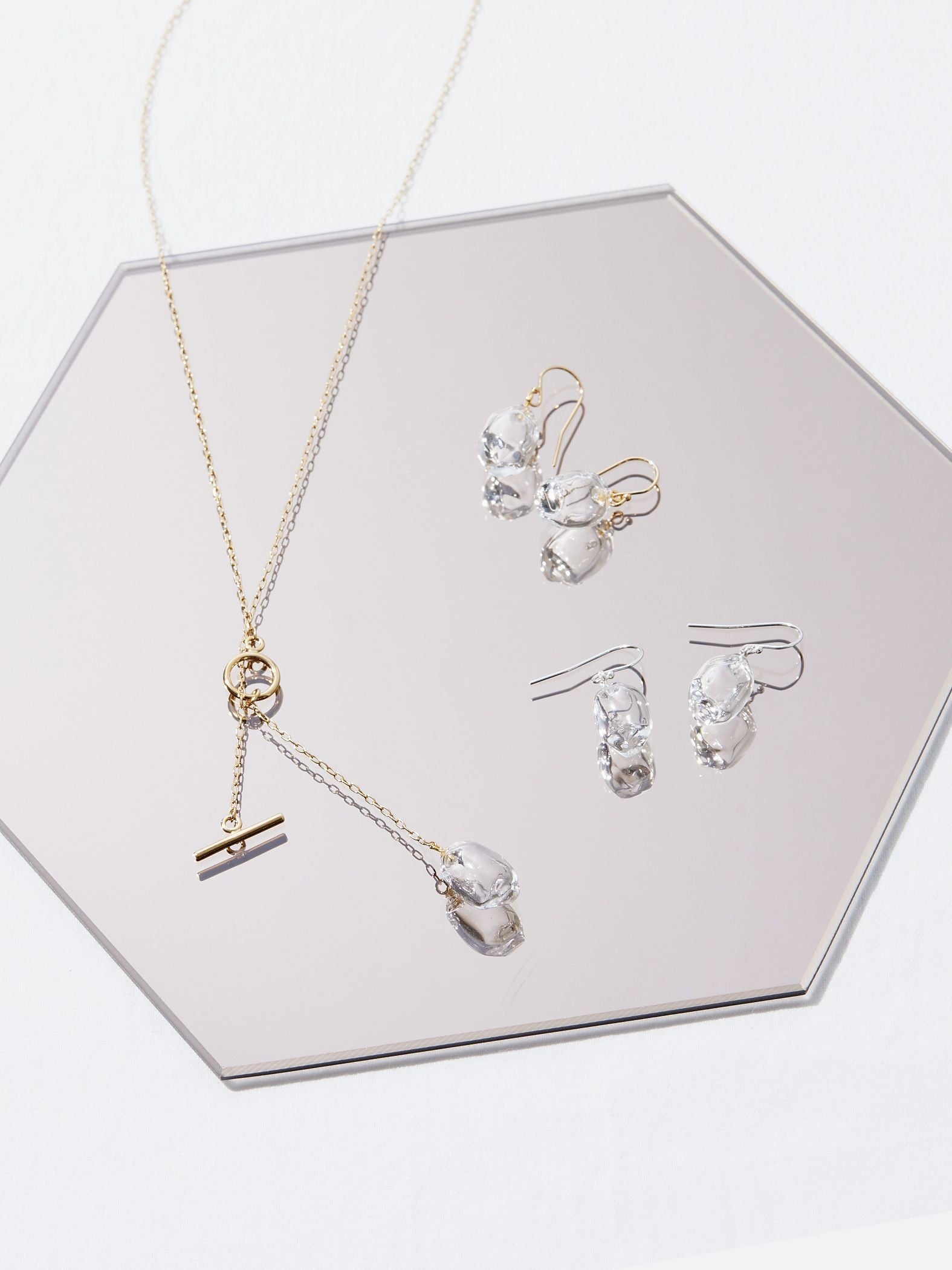【JLounge限定】《 Sol pierce 》 パフュームガラスピアス