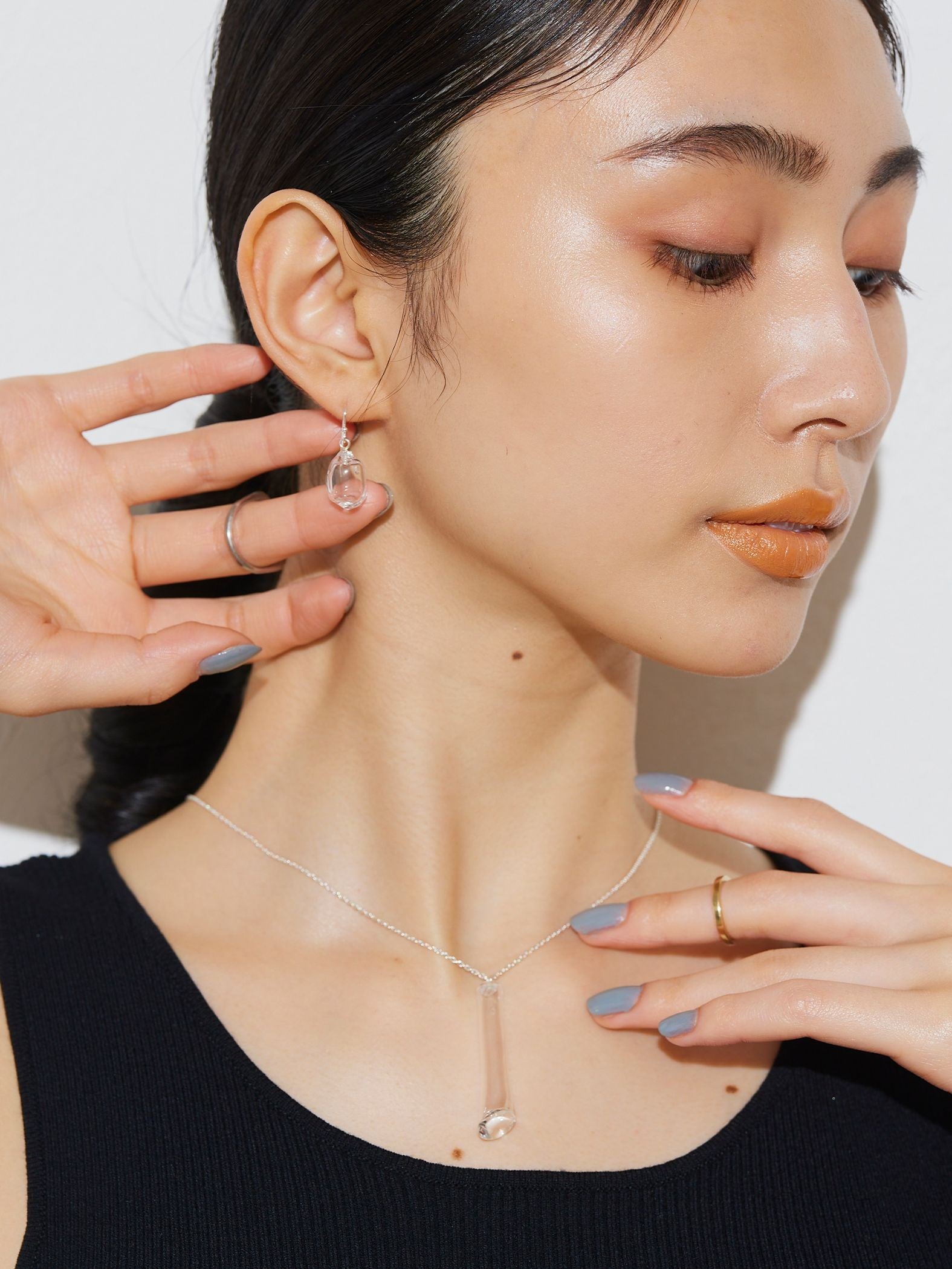 【JLounge限定】《 Sol pierce 》 パフュームガラスピアス