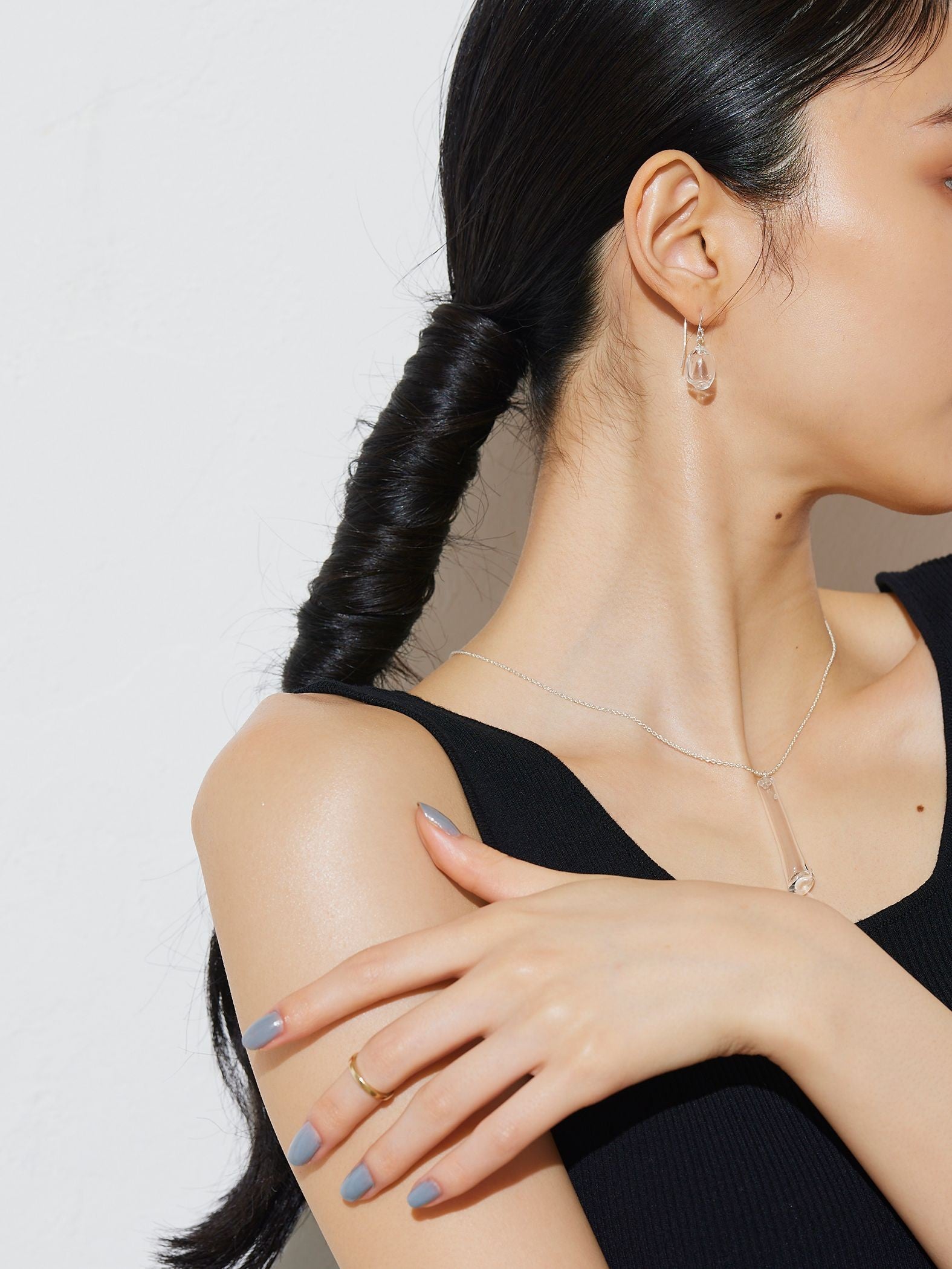 【JLounge限定】《 Sol pierce 》 パフュームガラスピアス