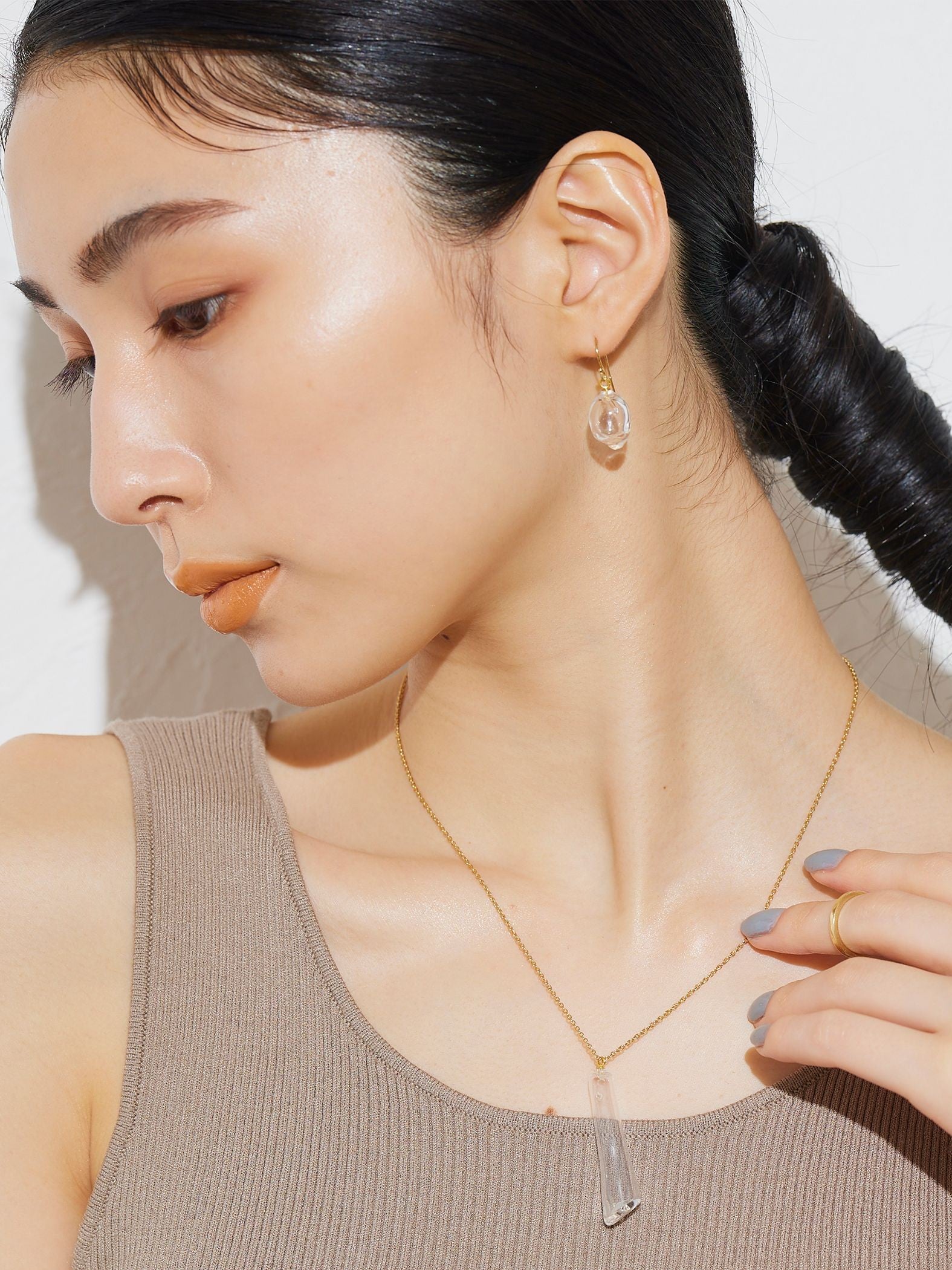 【JLounge限定】《 Sol pierce 》 パフュームガラスピアス