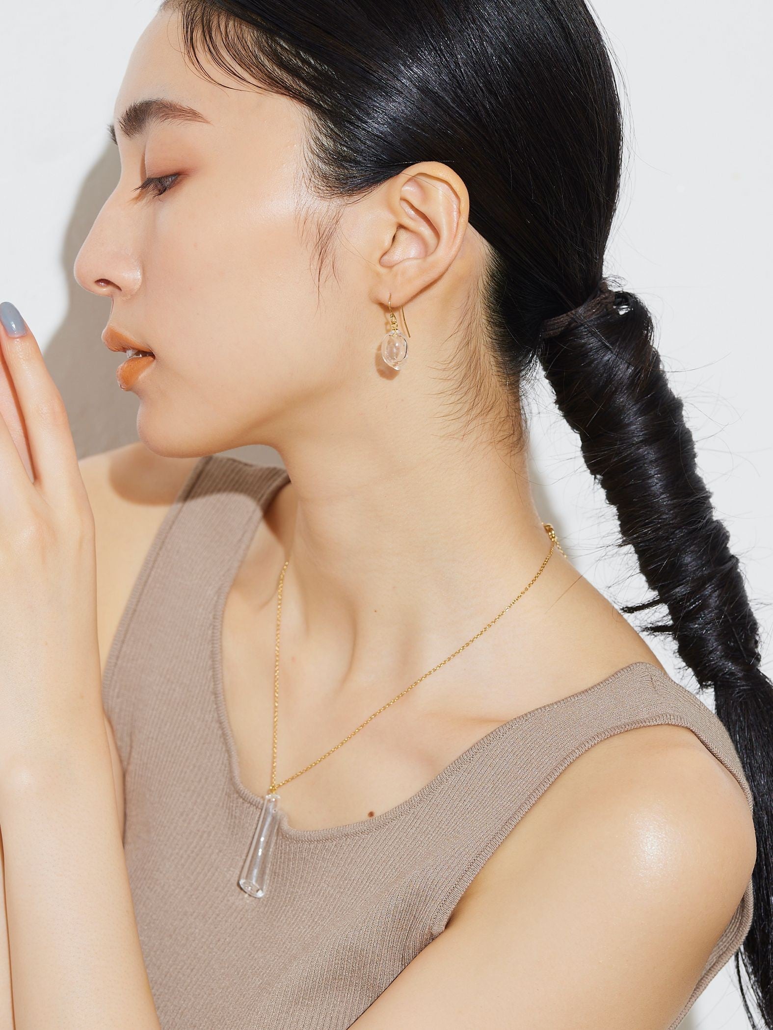 【JLounge限定】《 Sol earring 》 パフュームガラスイヤリング
