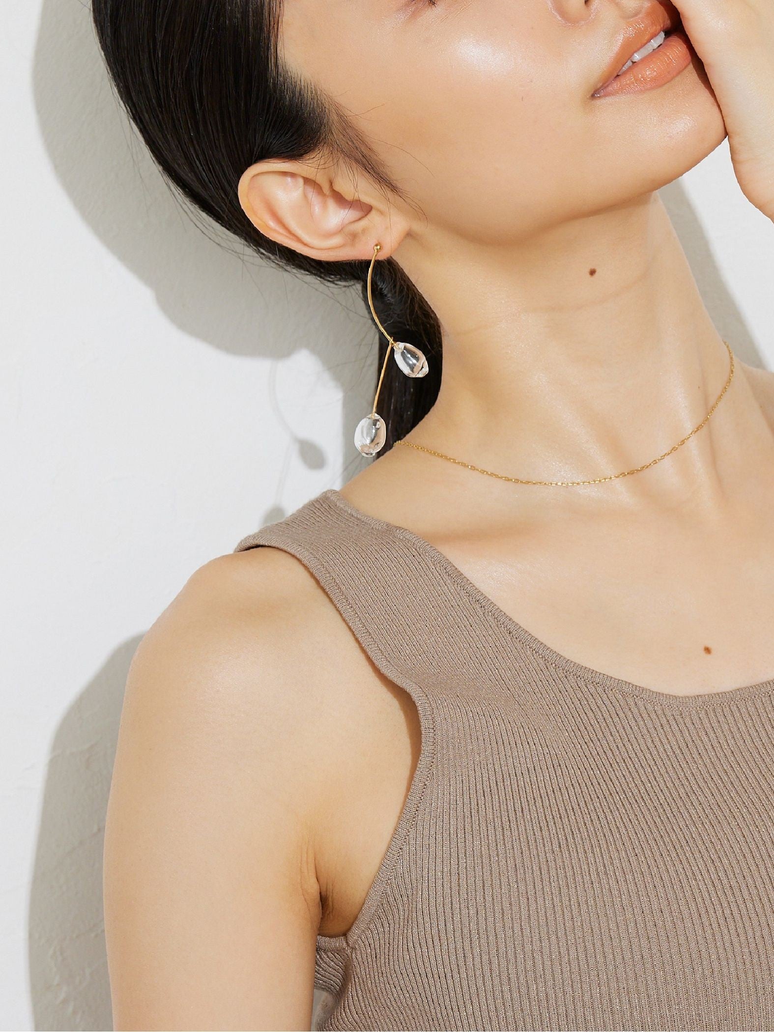 【雑誌掲載 / JLounge限定】《 Damia pierce 》 パフュームガラスピアス