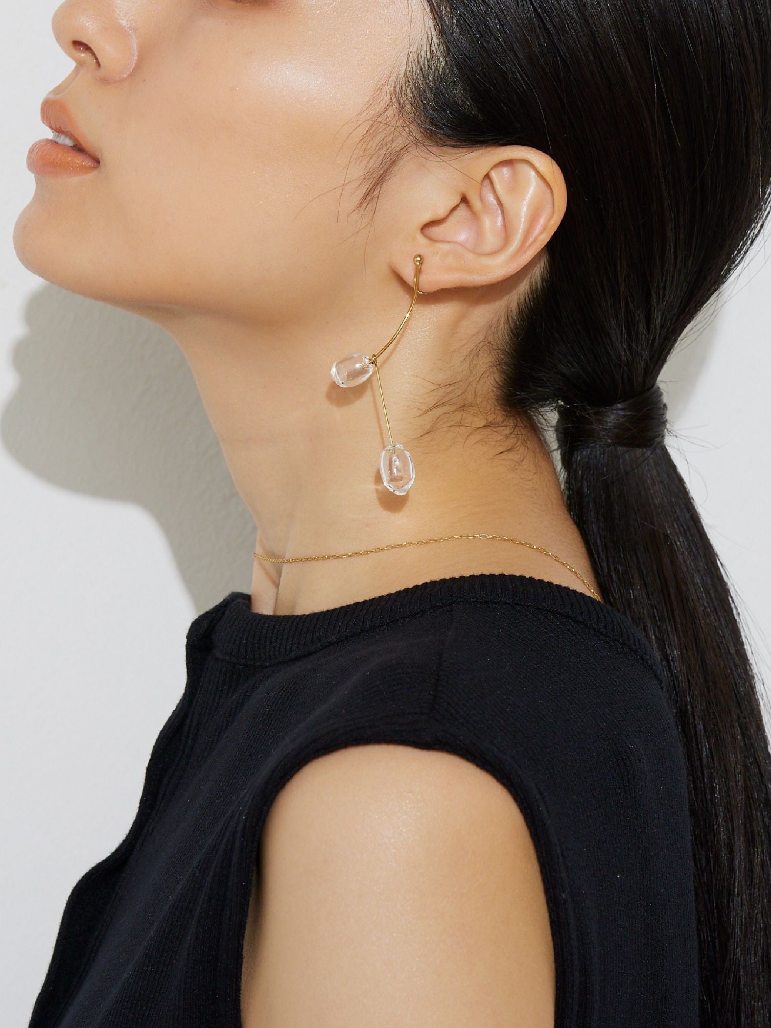 【JLounge限定】《 Damia earring 》 パフュームガラスイヤリング