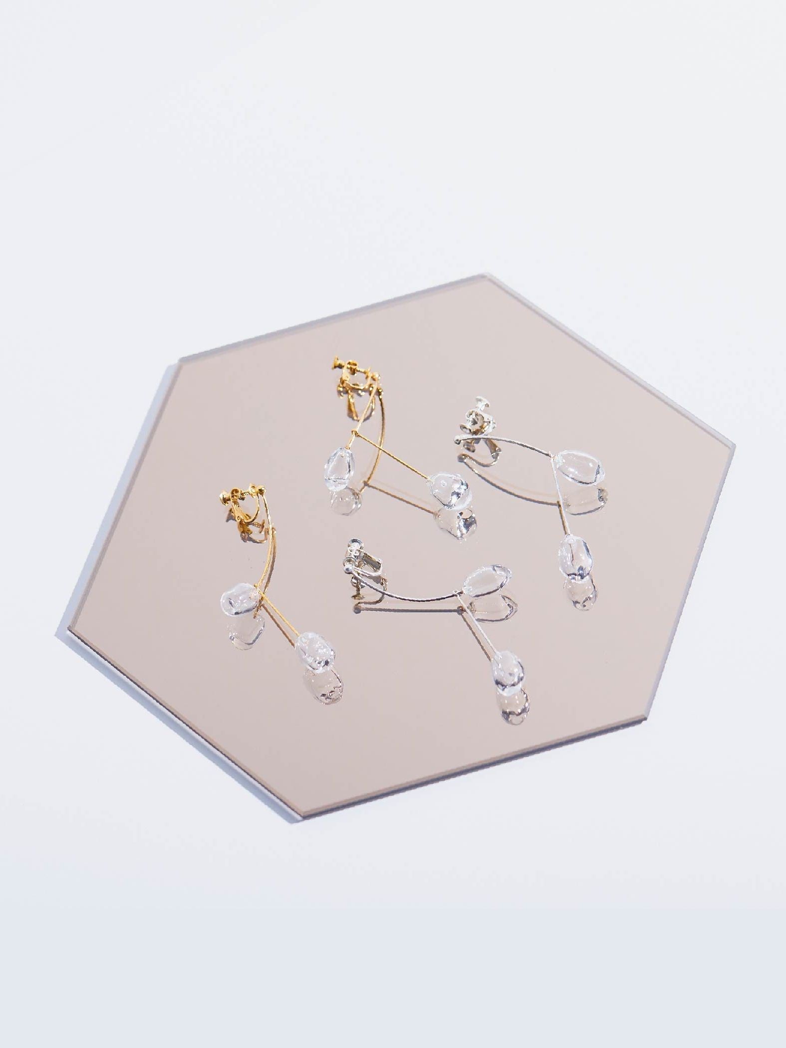 【JLounge限定】《 Damia earring 》 パフュームガラスイヤリング