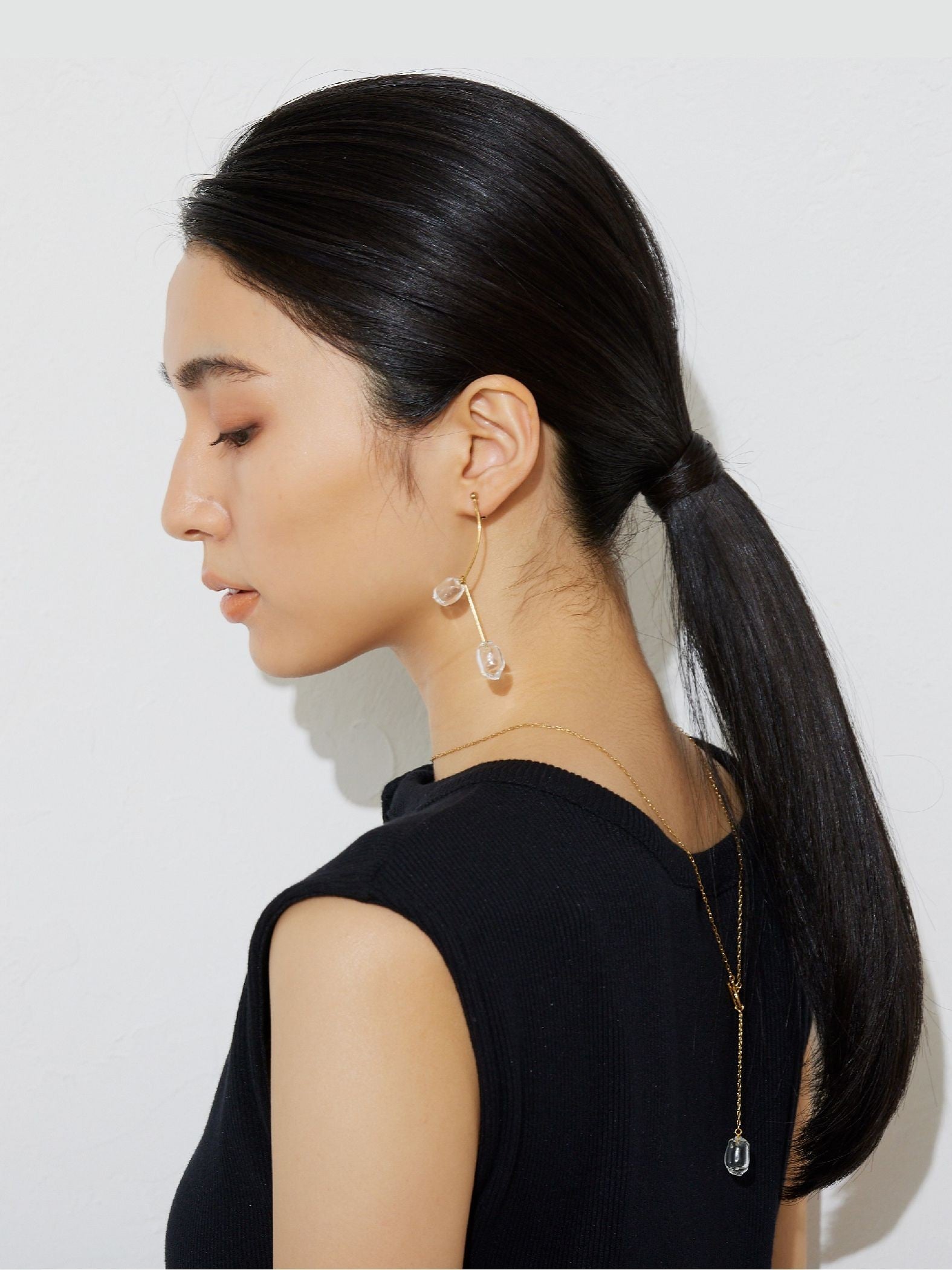 【JLounge限定】《 Damia earring 》 パフュームガラスイヤリング