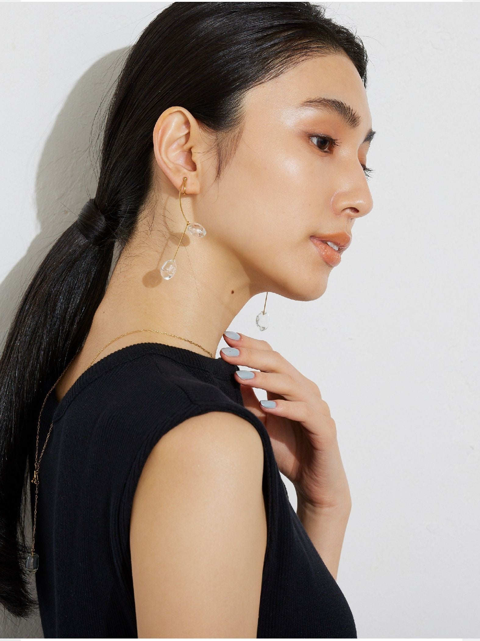 【JLounge限定】《 Damia earring 》 パフュームガラスイヤリング