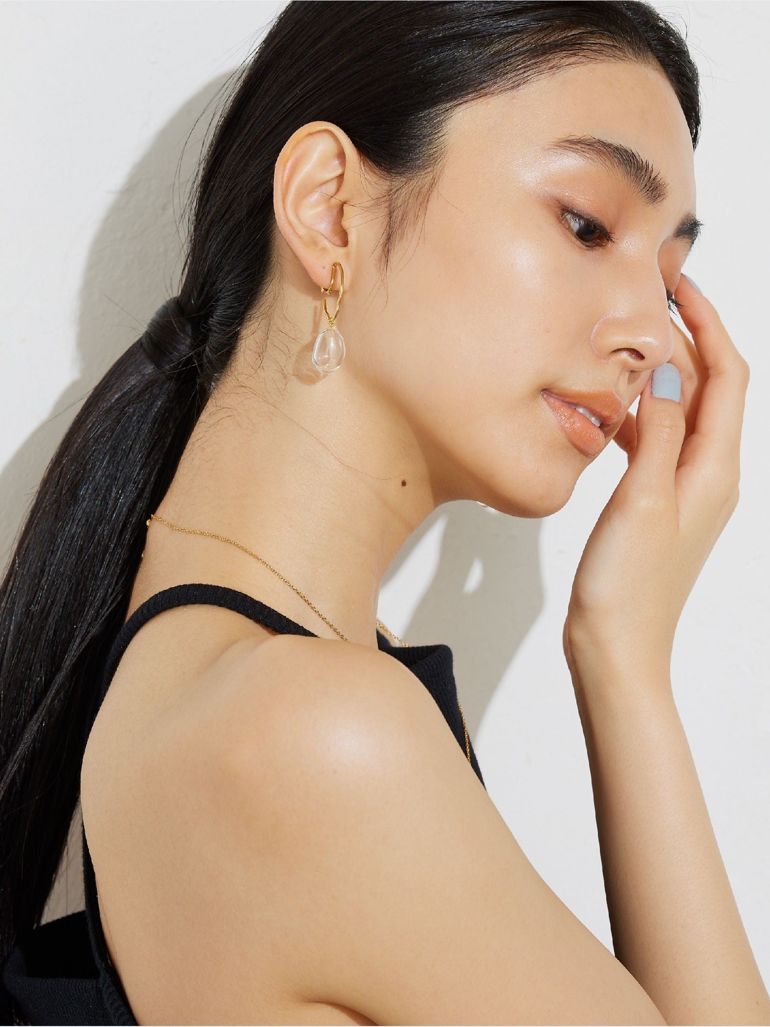 【JLounge限定】《 Venus earring 》 パフュームガラスイヤリング