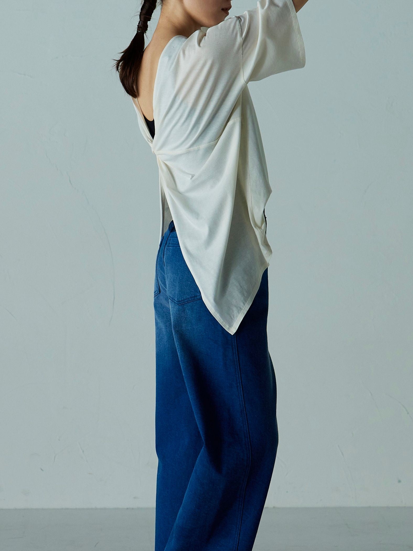 2つの顔が楽しめる 2WAY厚盛ロゴTシャツ ≪PREMIUM COTTON≫
