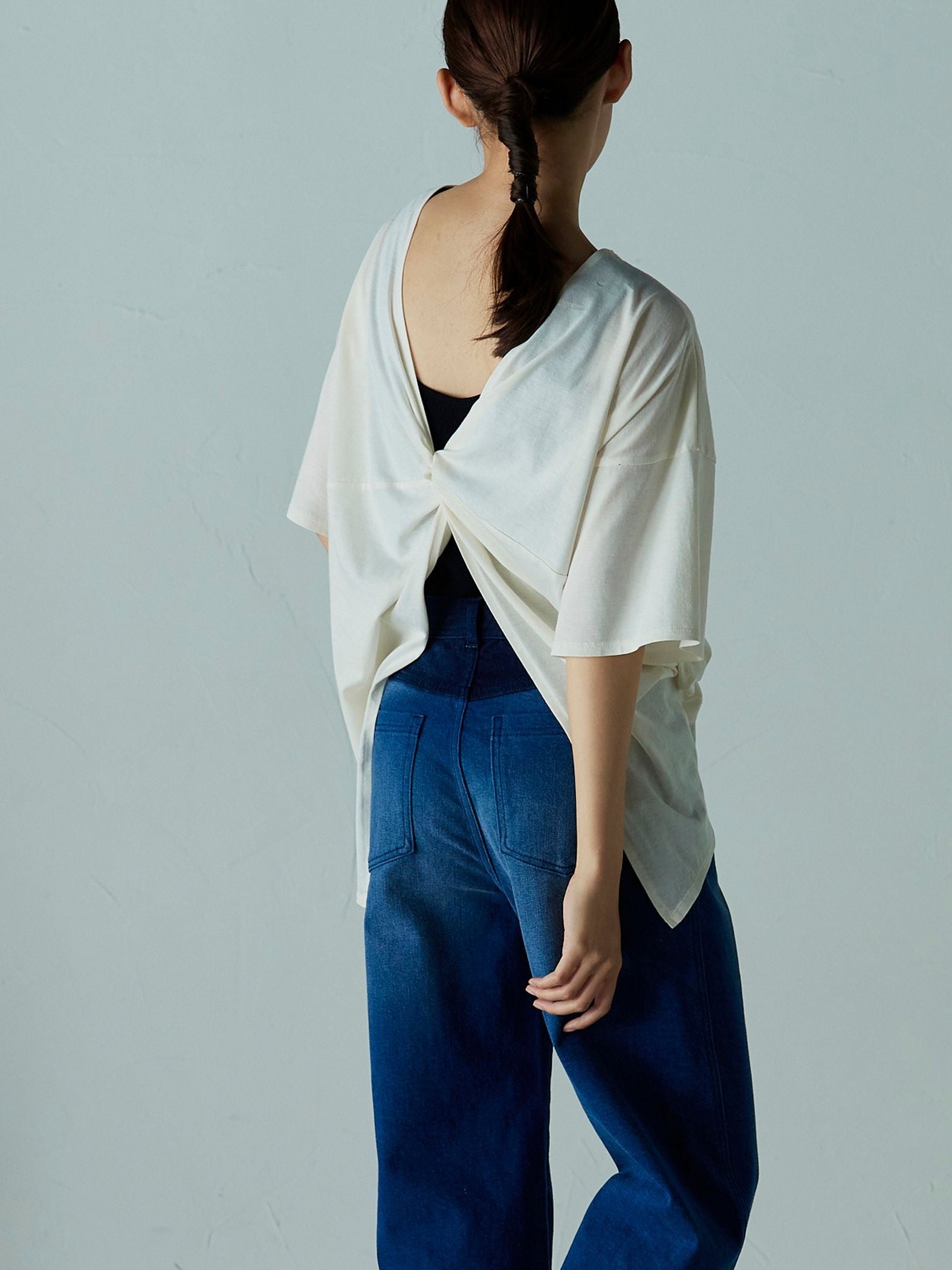 2つの顔が楽しめる 2WAY厚盛ロゴTシャツ ≪PREMIUM COTTON≫