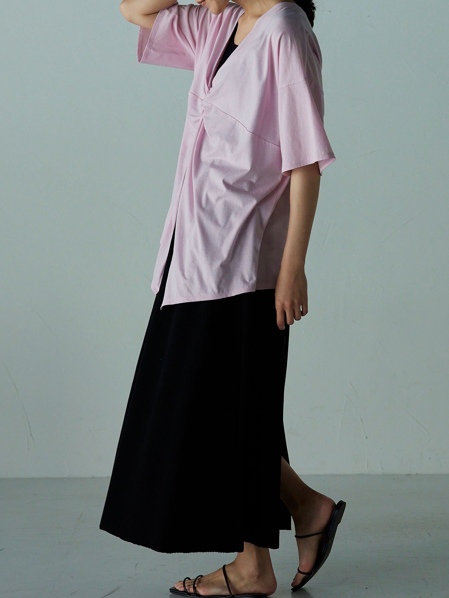2つの顔が楽しめる 2WAY厚盛ロゴTシャツ ≪PREMIUM COTTON≫