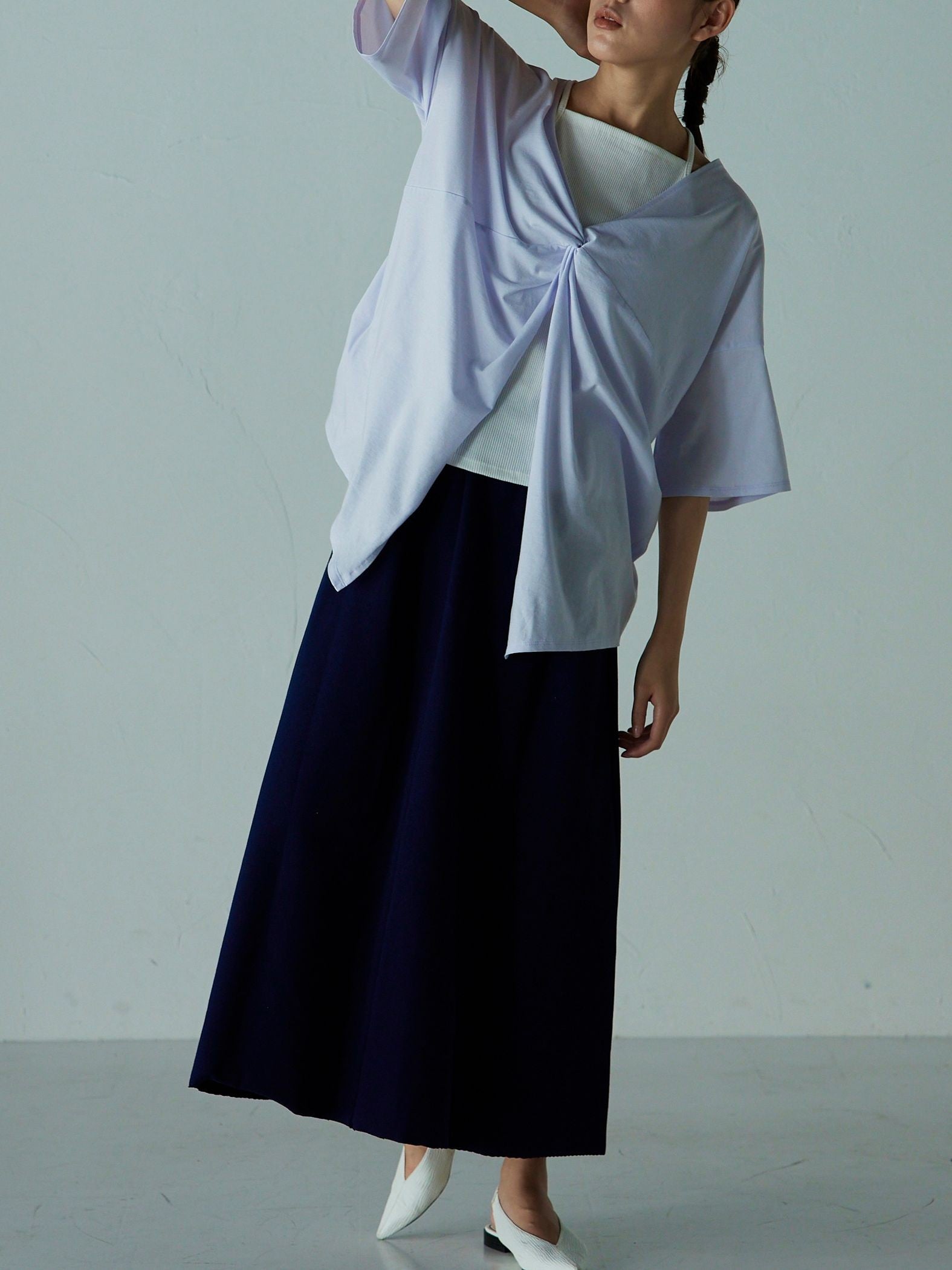 2つの顔が楽しめる 2WAY厚盛ロゴTシャツ ≪PREMIUM COTTON≫