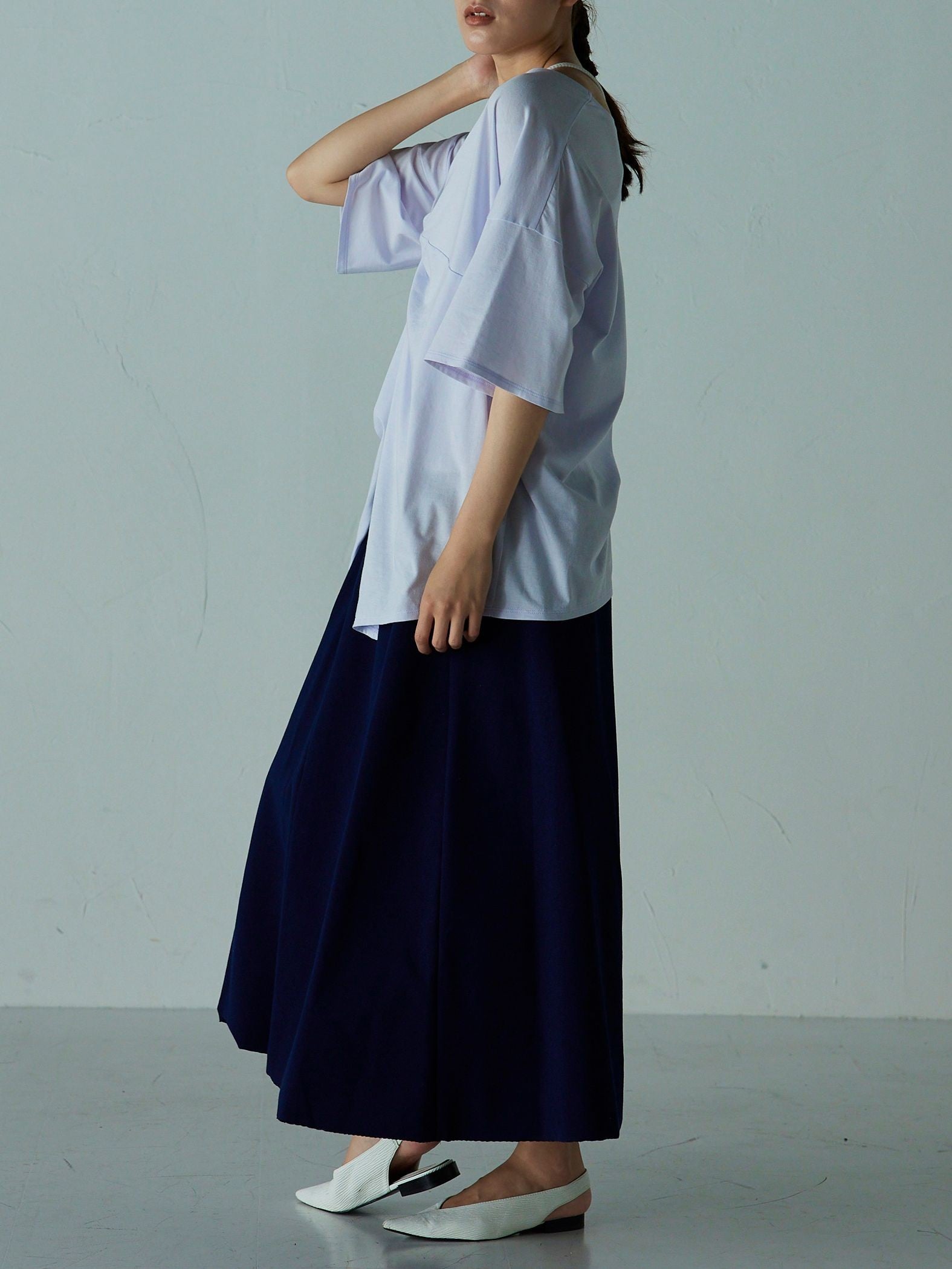 2つの顔が楽しめる 2WAY厚盛ロゴTシャツ ≪PREMIUM COTTON≫