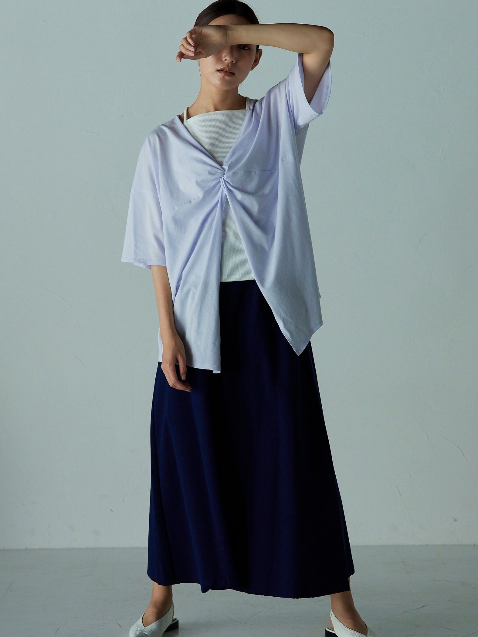 2つの顔が楽しめる 2WAY厚盛ロゴTシャツ ≪PREMIUM COTTON≫