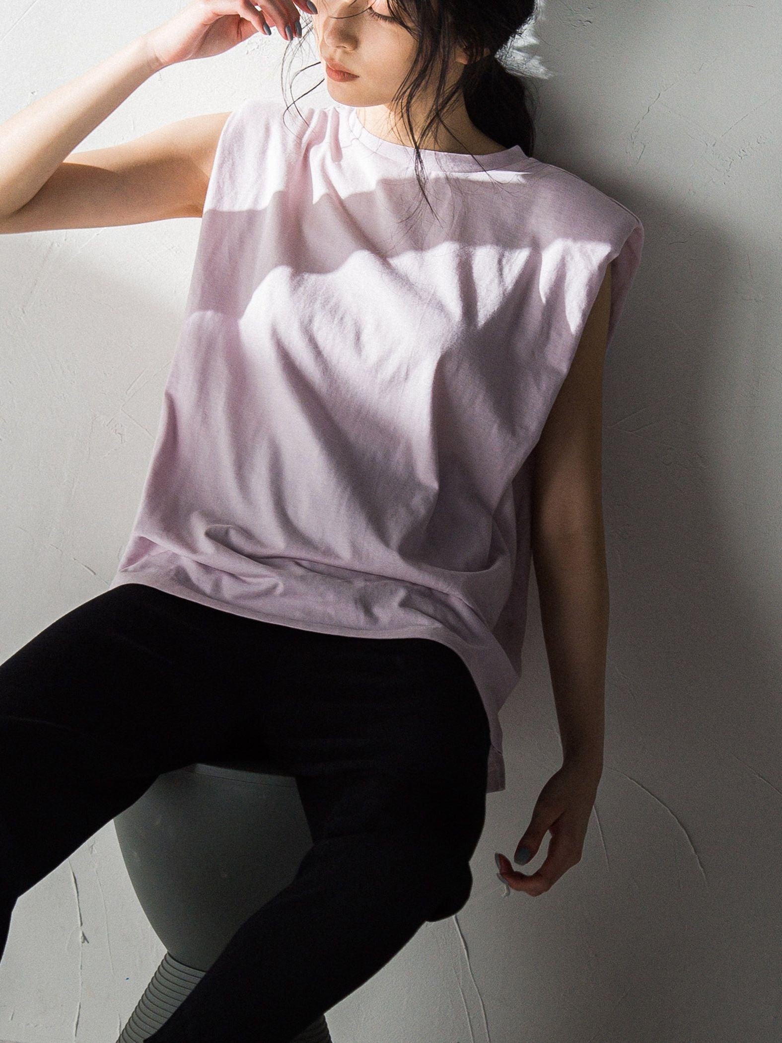 肩パット付きフレンチスリーブTOPS