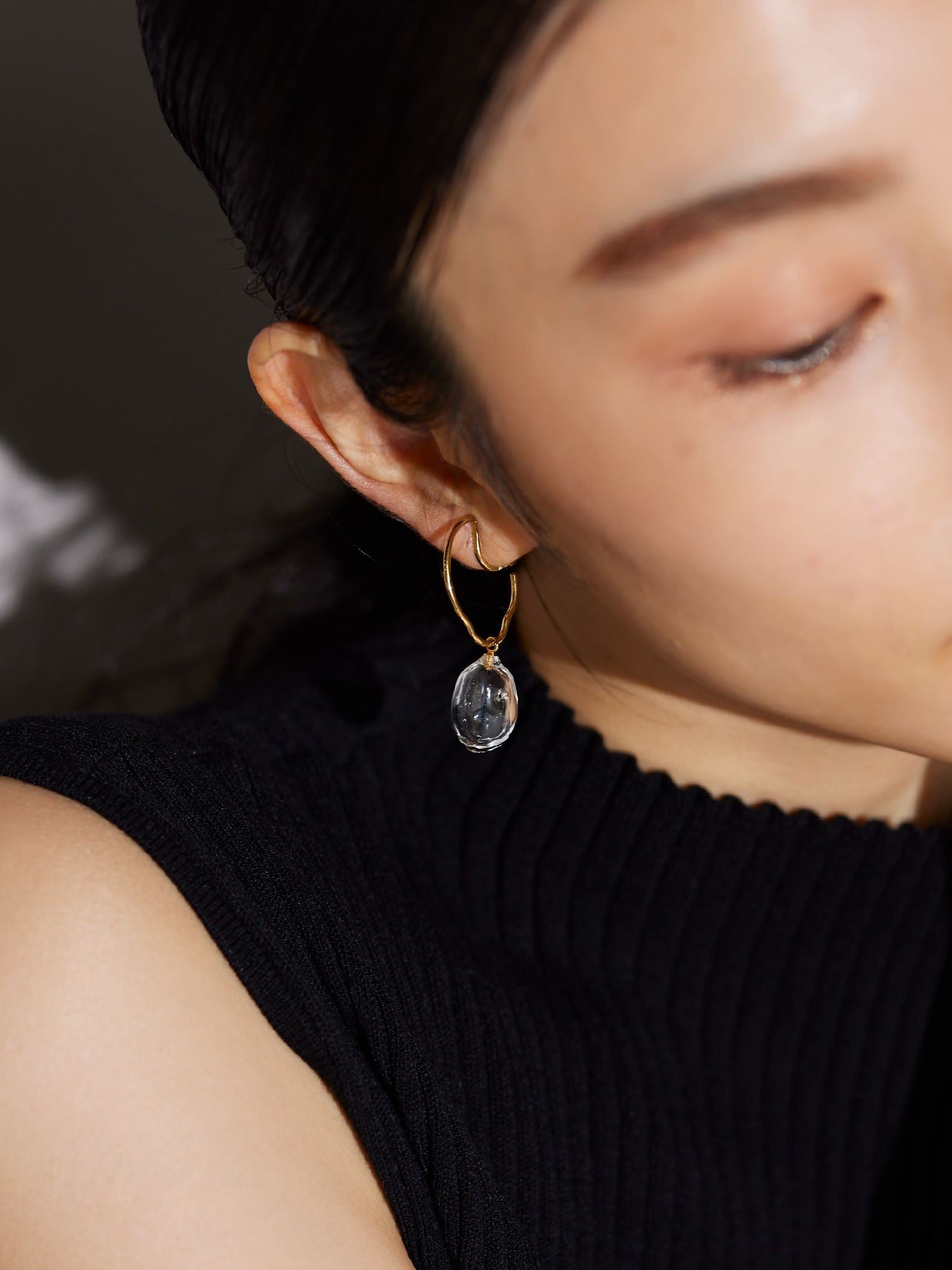 【JLounge限定】《 Venus earring 》 パフュームガラスイヤリング