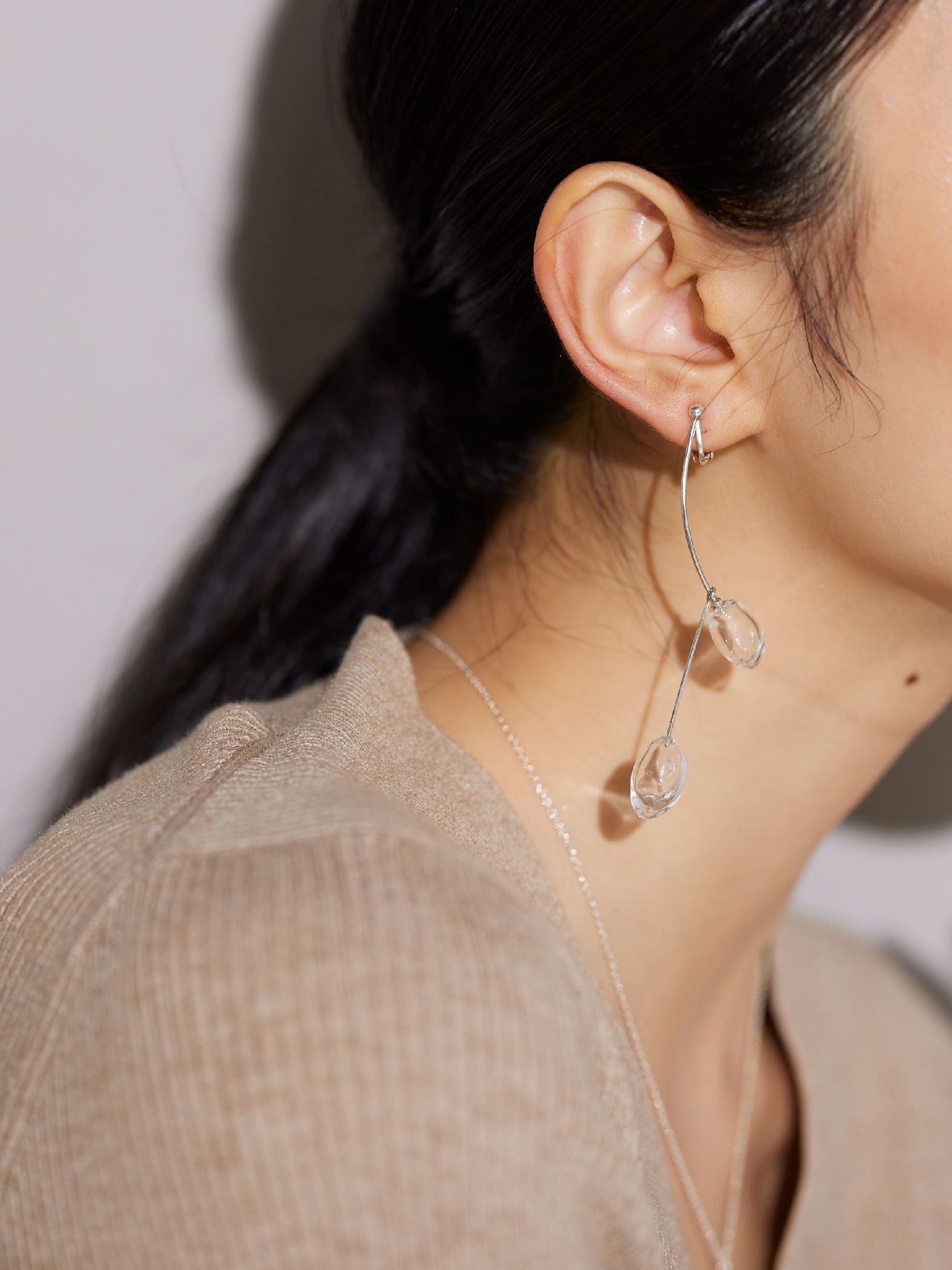 【JLounge限定】《 Damia earring 》 パフュームガラスイヤリング