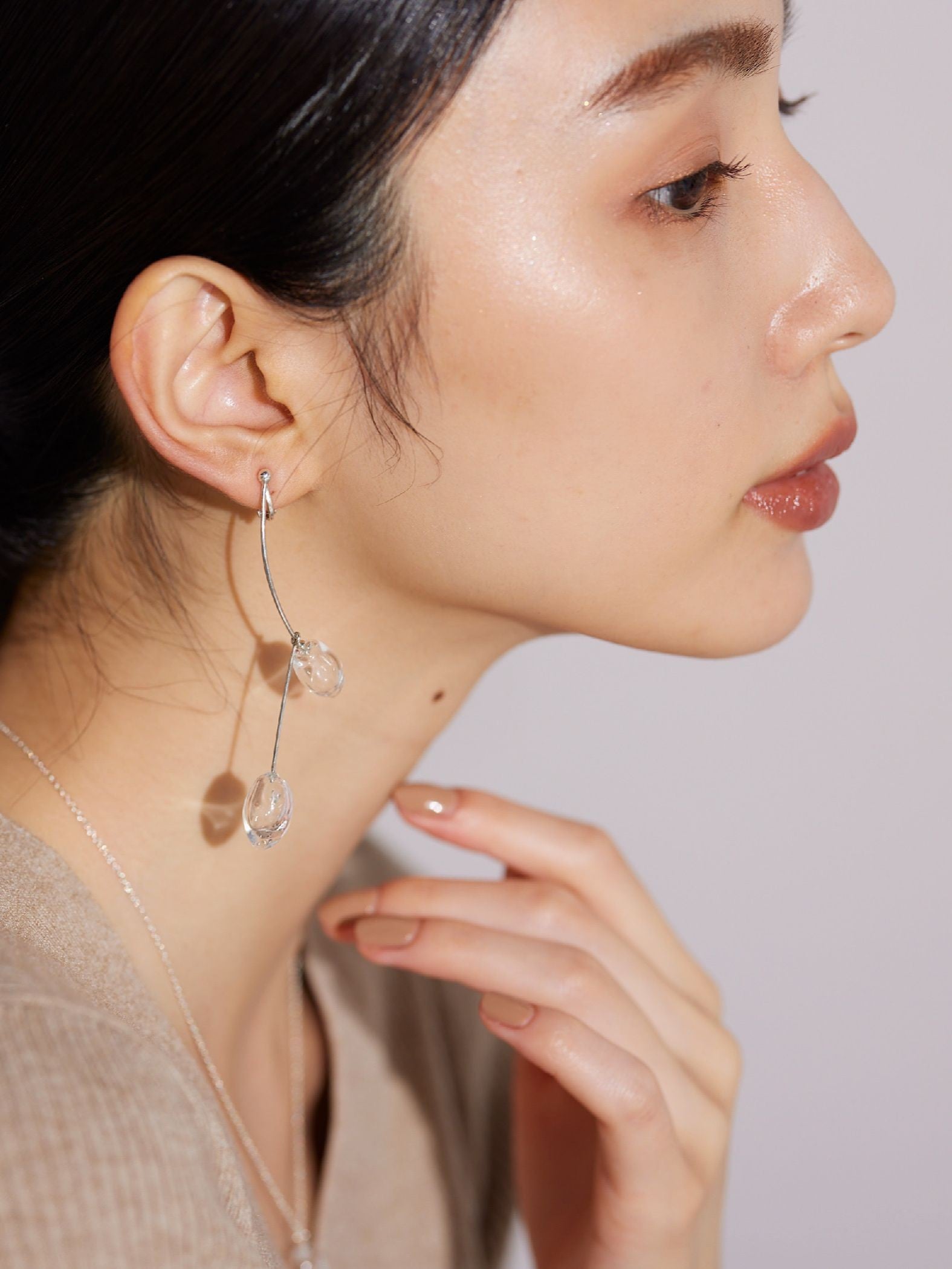 【JLounge限定】《 Damia earring 》 パフュームガラスイヤリング