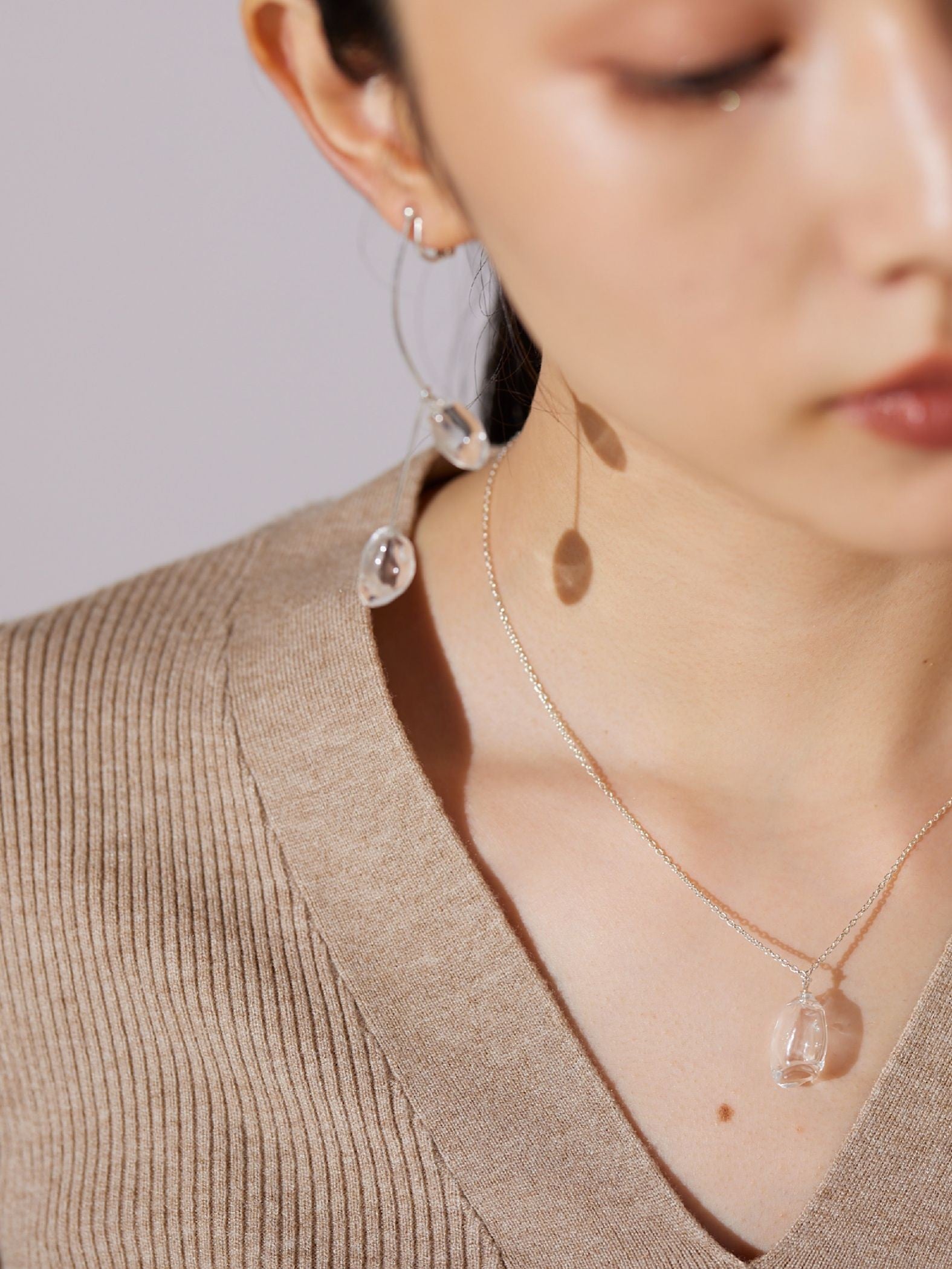 【JLounge限定】《 Damia earring 》 パフュームガラスイヤリング