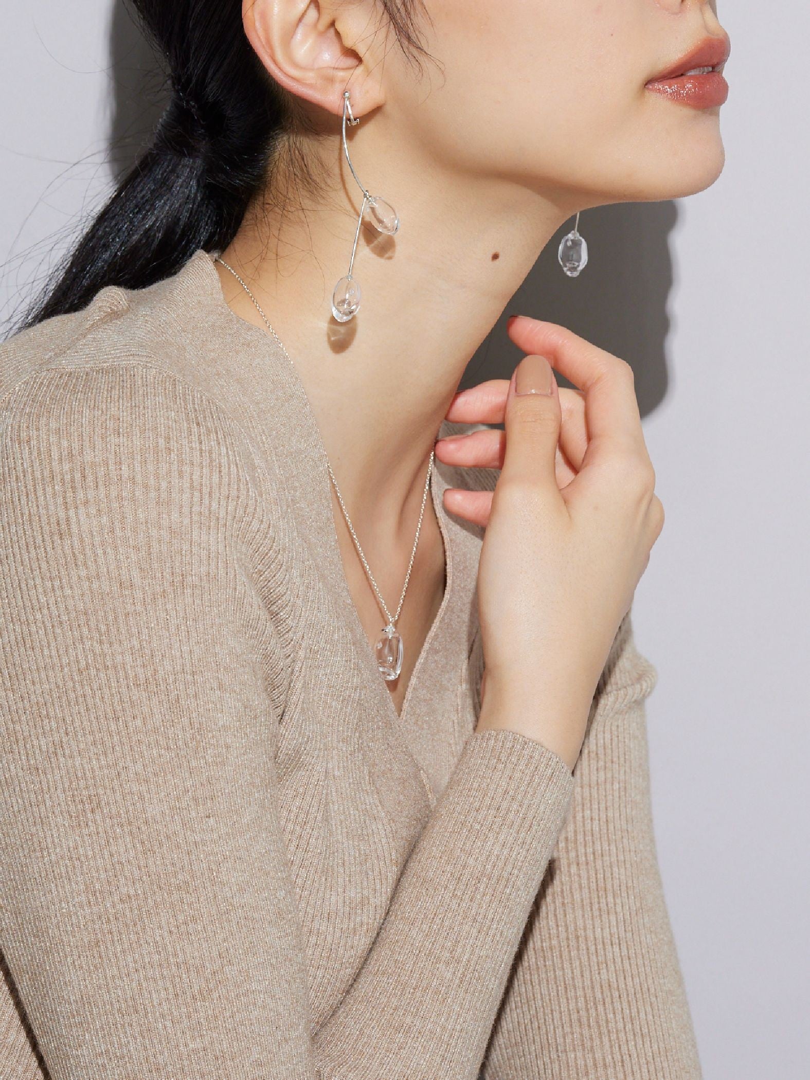 【JLounge限定】《 Damia earring 》 パフュームガラスイヤリング