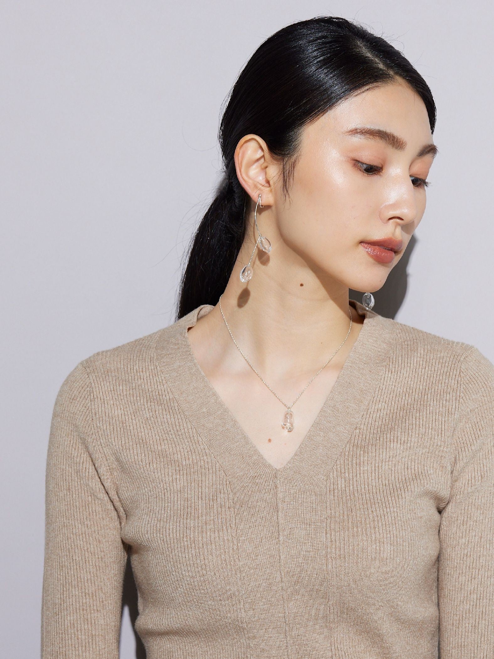 【JLounge限定】《 Damia earring 》 パフュームガラスイヤリング