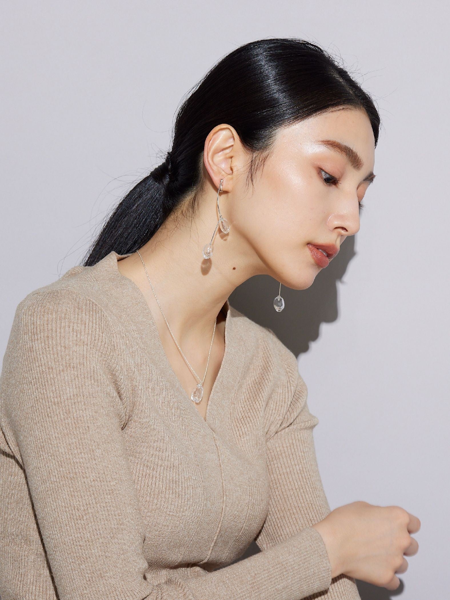 【JLounge限定】《 Damia earring 》 パフュームガラスイヤリング