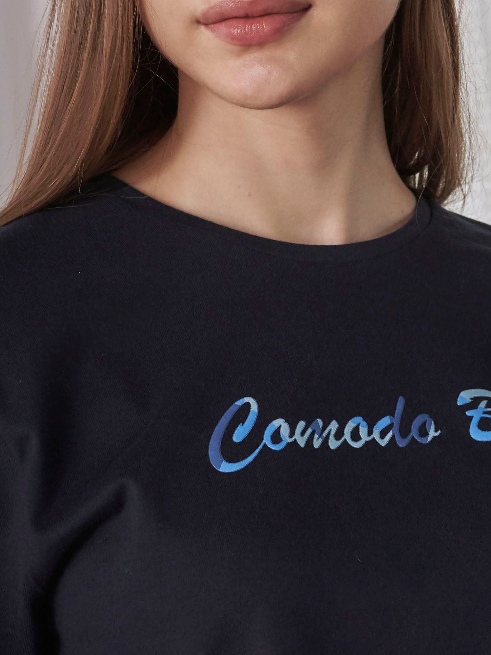 発砲プリントロングTシャツ