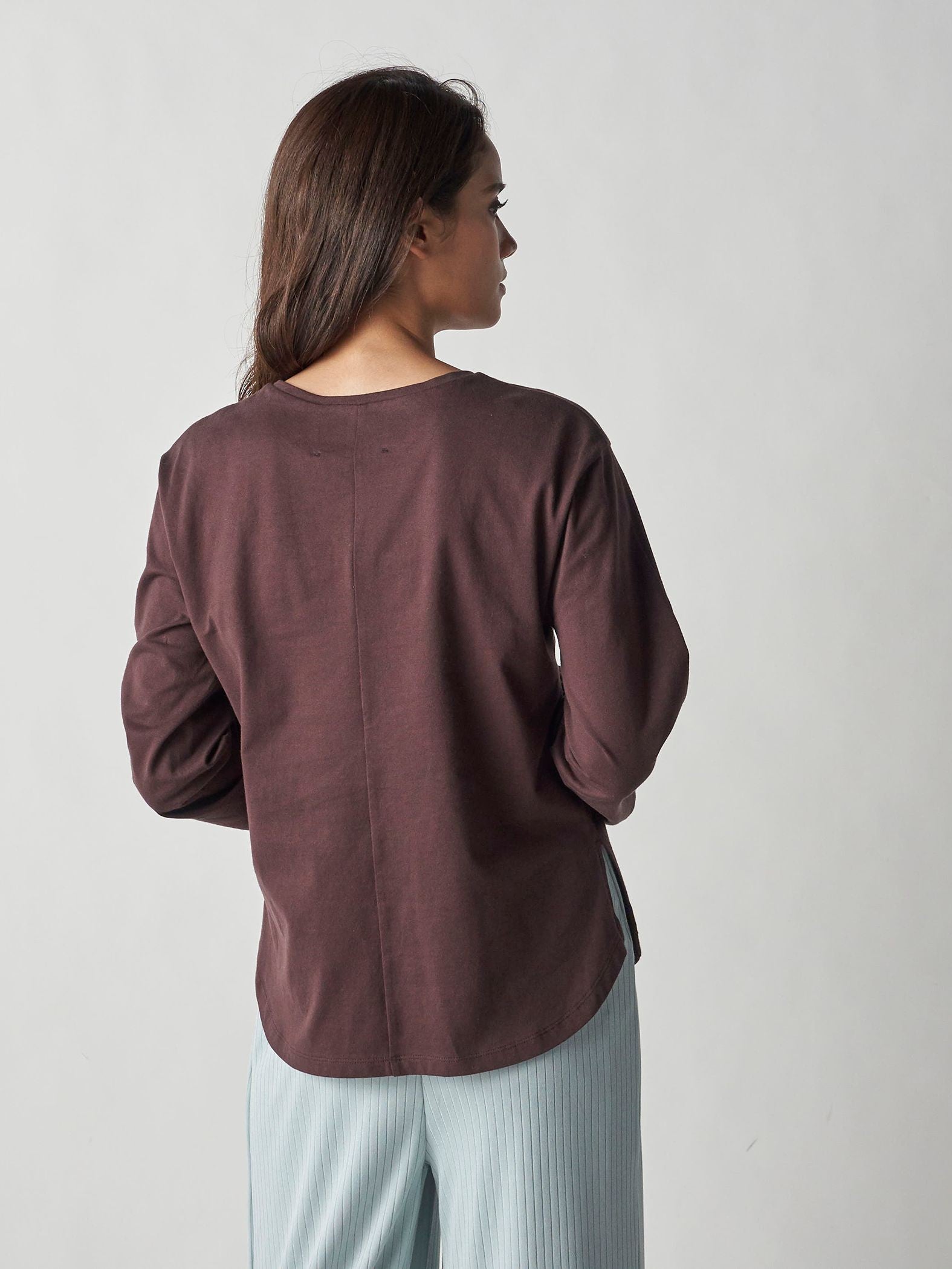発砲プリントロングTシャツ