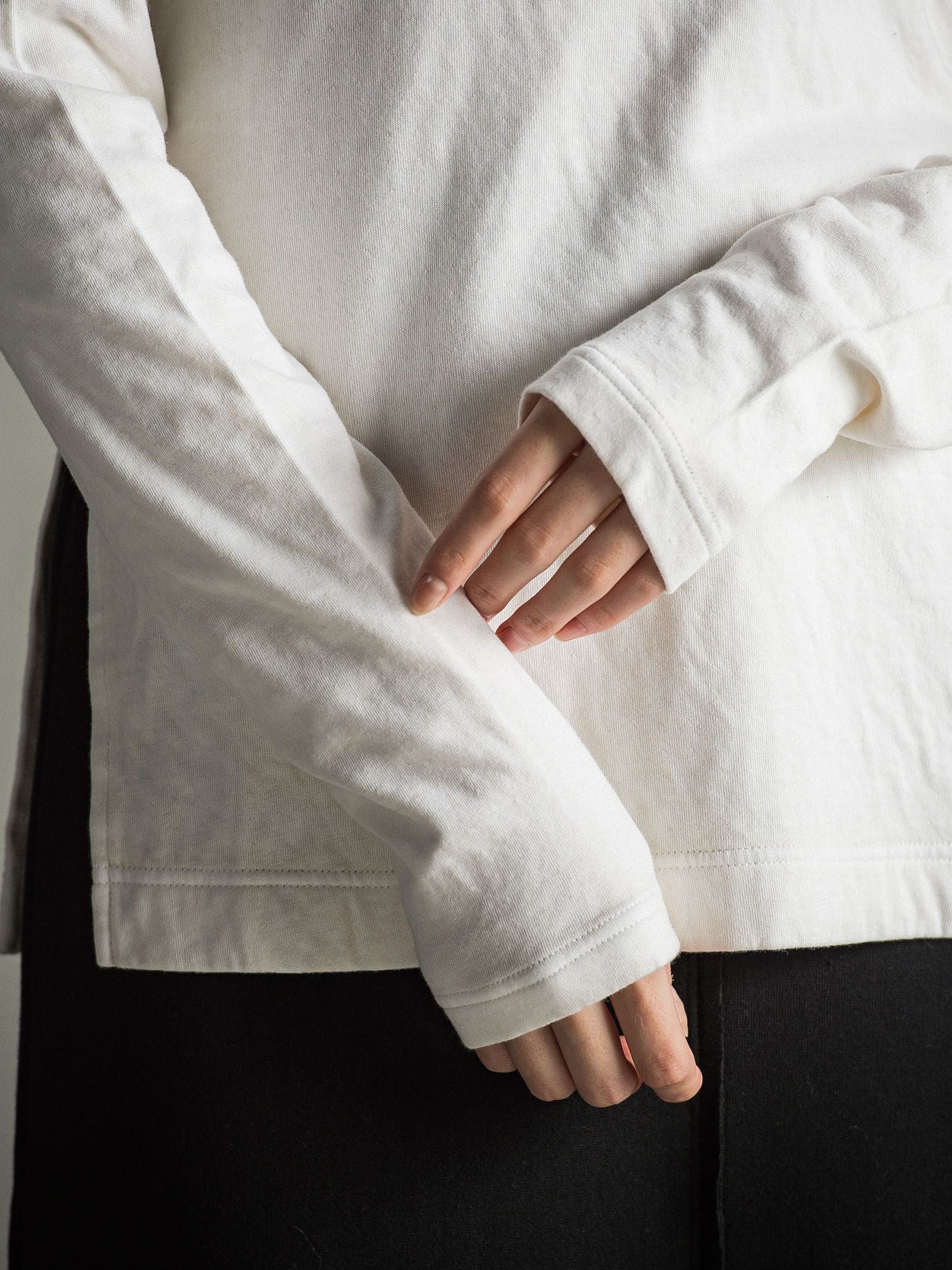とろけるような至福の肌心地 HEAVENLY COTTON ハイネックカットソー ≪手洗い可能≫