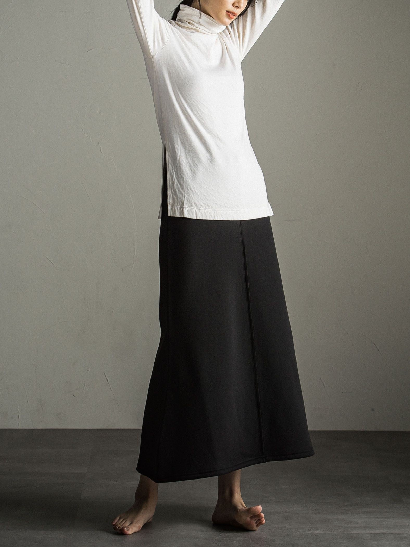 とろけるような至福の肌心地 HEAVENLY COTTON ハイネックカットソー ≪手洗い可能≫