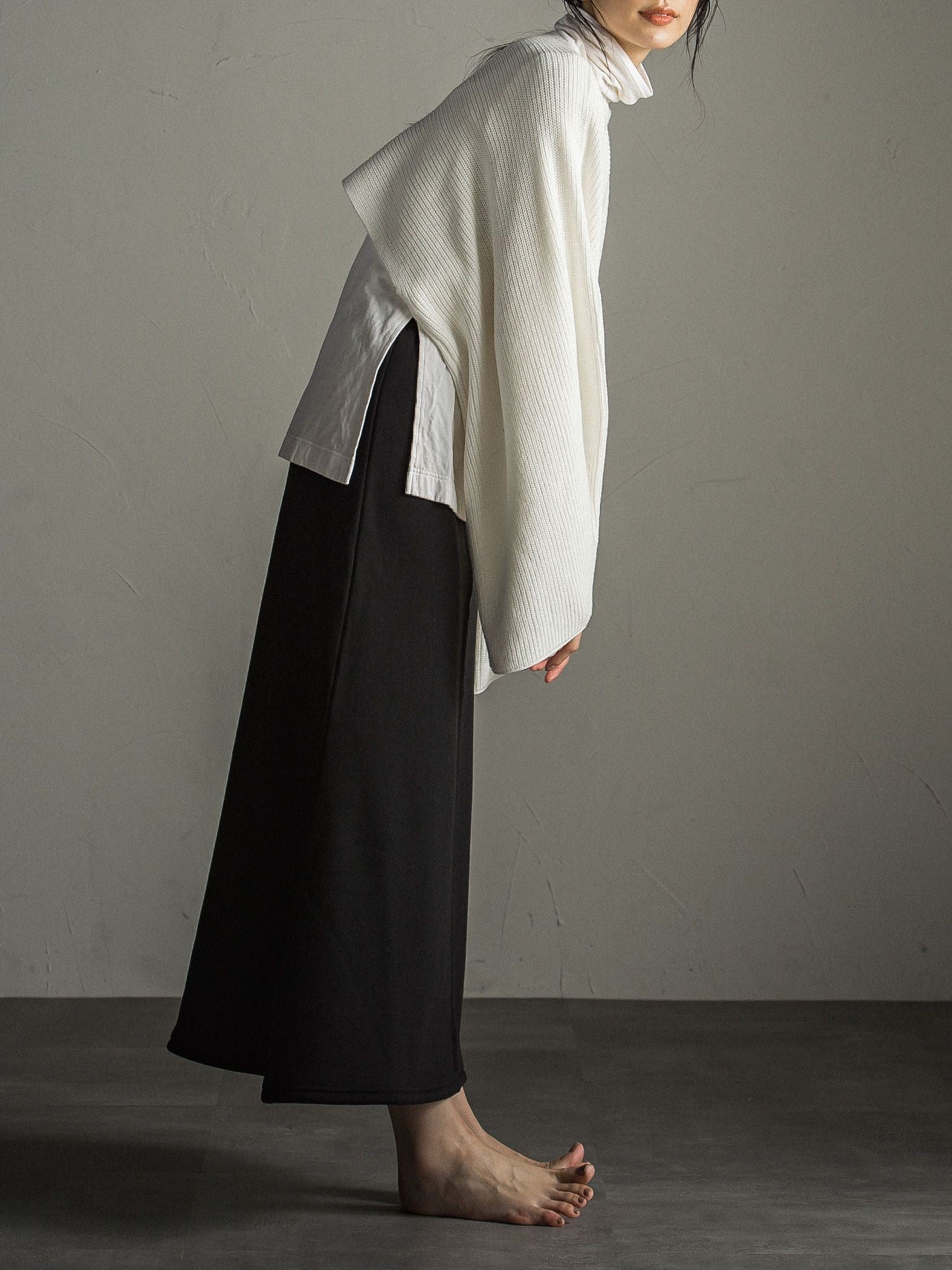 とろけるような至福の肌心地 HEAVENLY COTTON ハイネックカットソー ≪手洗い可能≫