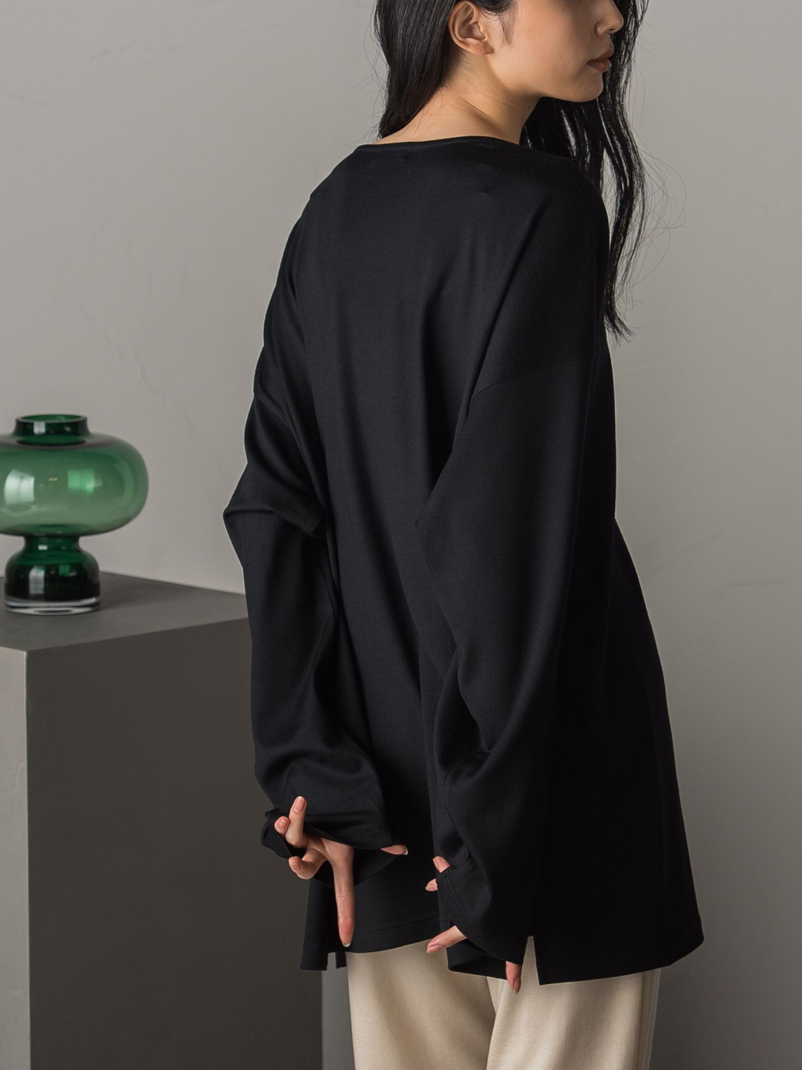 オールシーズン使える ウォッシャブルウールTシャツ ≪手洗い可能≫
