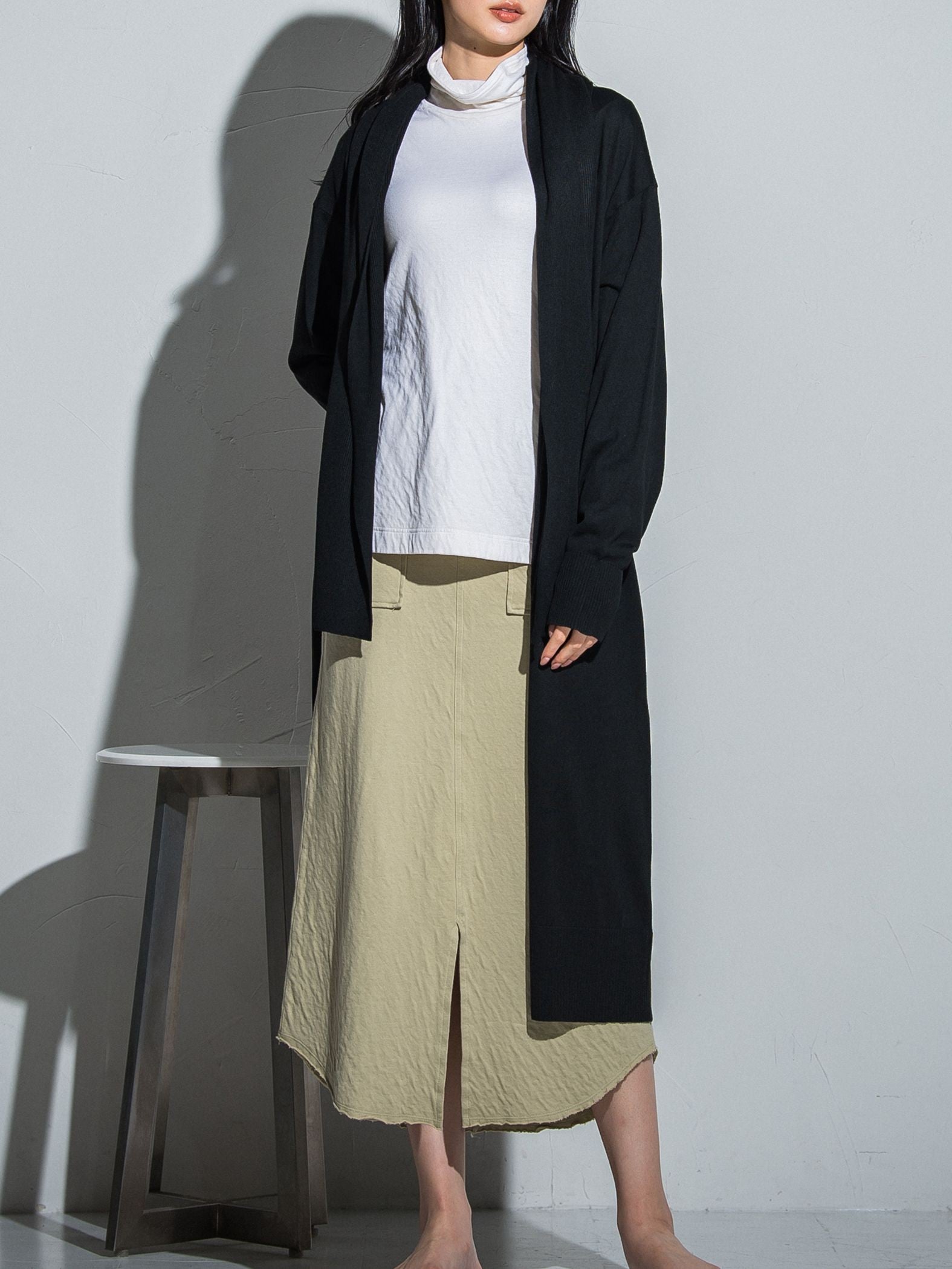 とろけるような至福の肌心地 HEAVENLY COTTON ハイネックカットソー ≪手洗い可能≫
