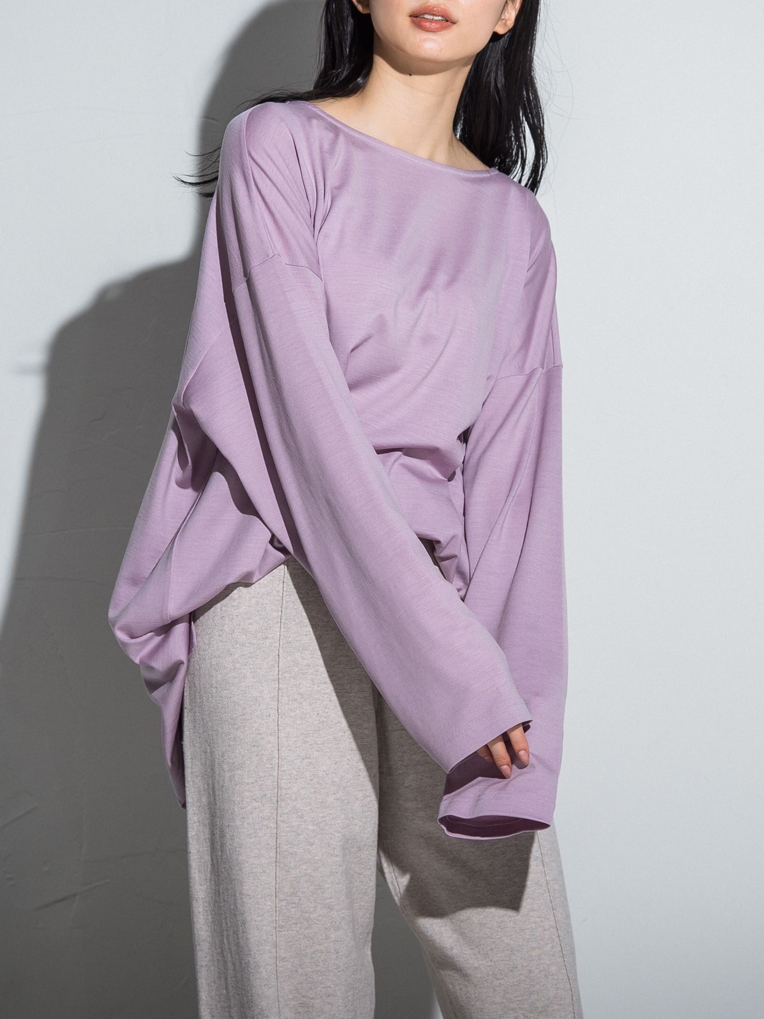 オールシーズン使える ウォッシャブルウールTシャツ ≪手洗い可能≫