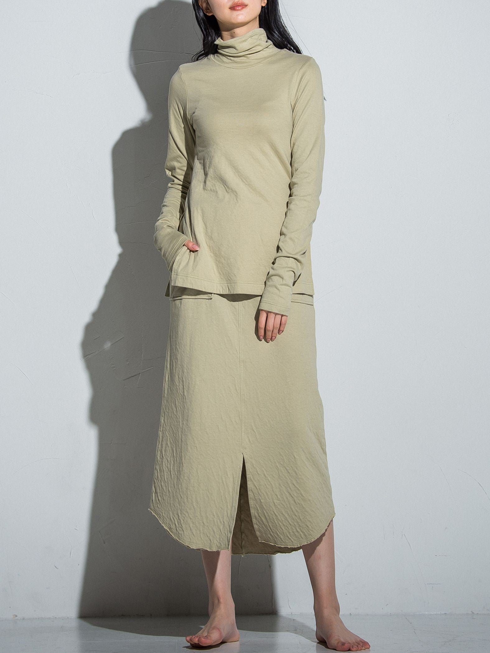 とろけるような至福の肌心地 HEAVENLY COTTON Working skirt ≪手洗い可能/サスティナブル素材使用≫