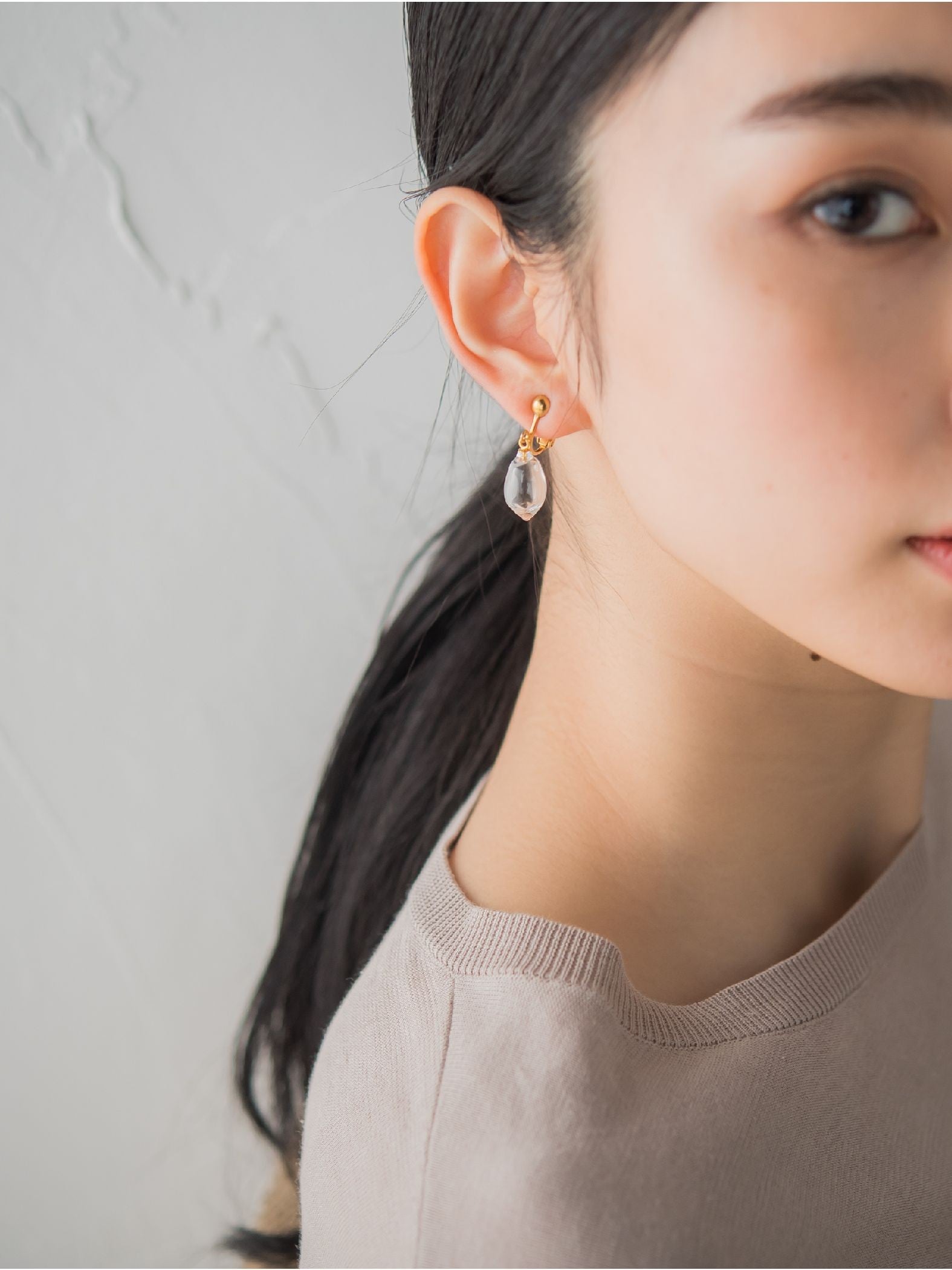 【JLounge限定】《 Sol earring 》 パフュームガラスイヤリング
