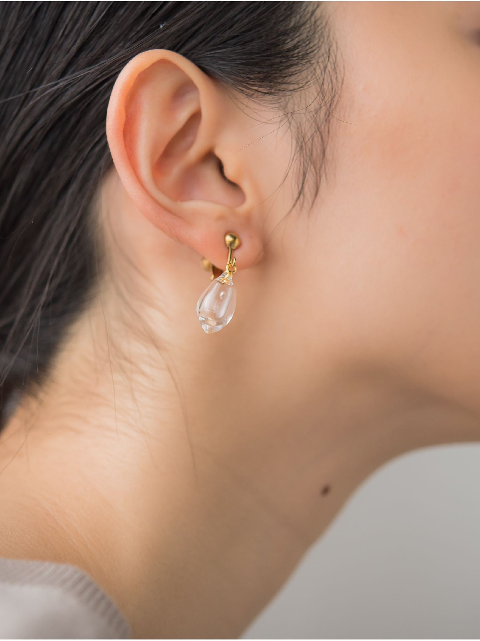 【JLounge限定】《 Sol earring 》 パフュームガラスイヤリング